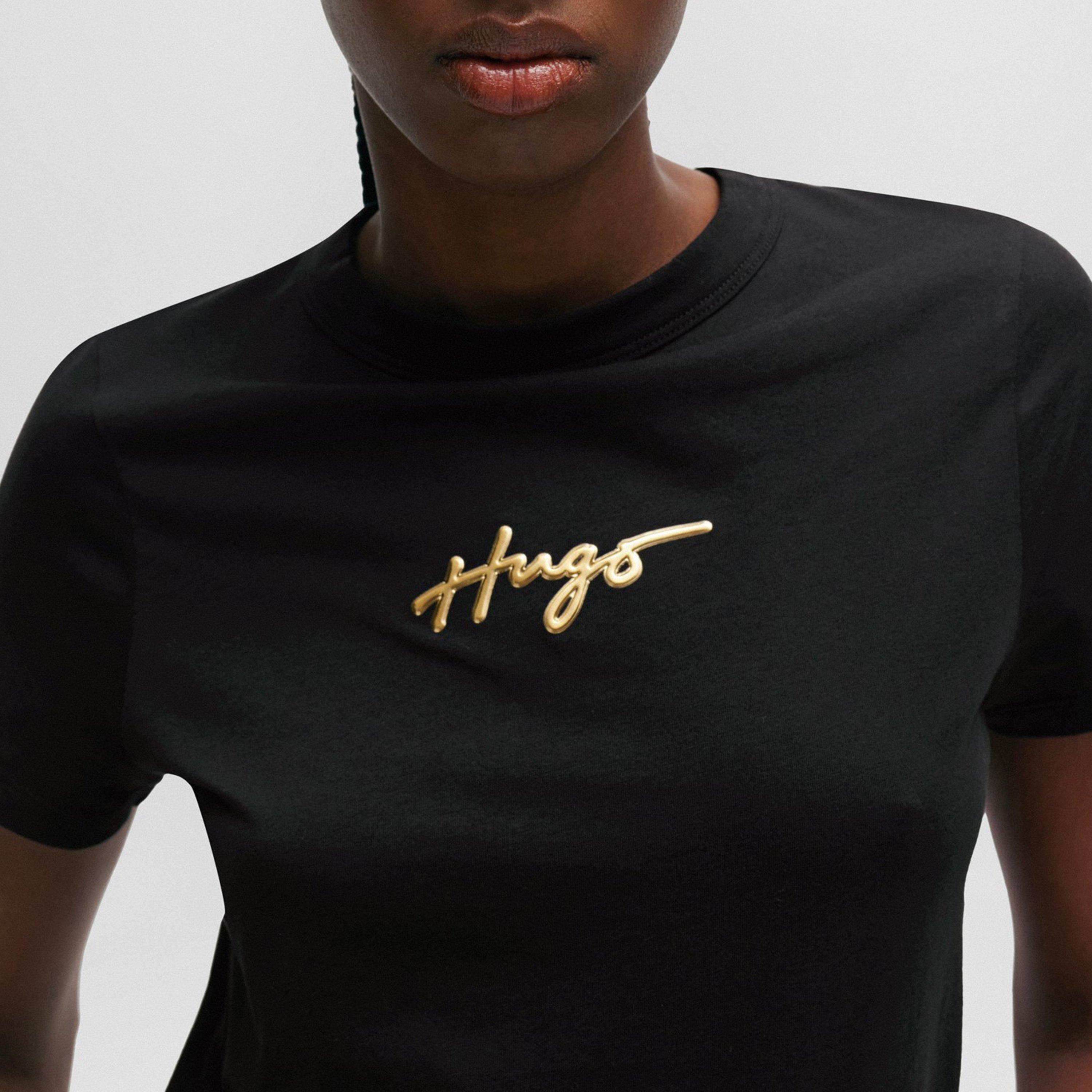 Black - Hugo - Women's Classic Tee Cotton T-Shirt - 4