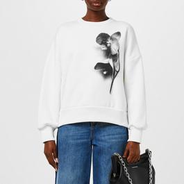 Alexander McQueen Orchid Print Sweatshirt