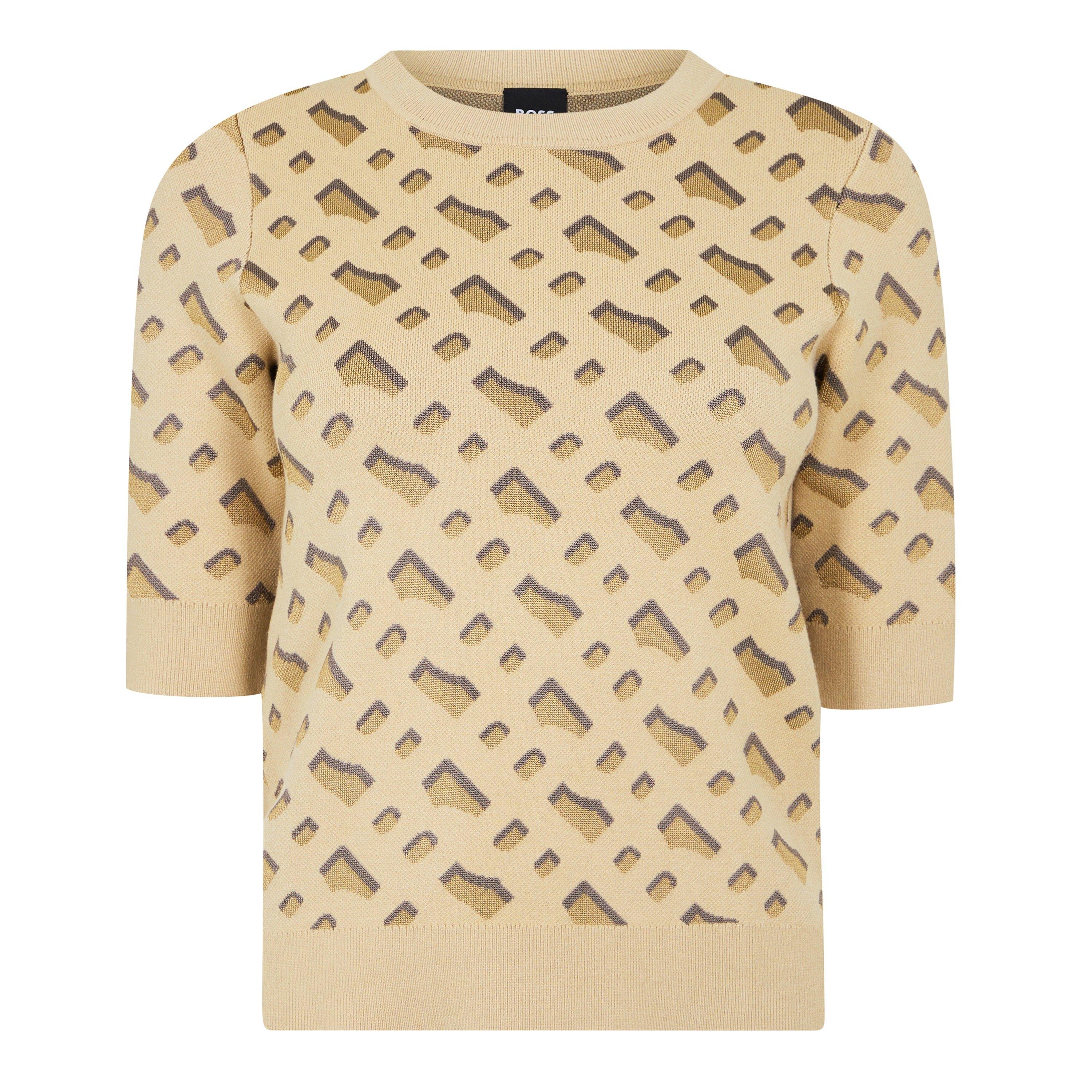 Open Miscellane - Boss - Women's Furkini T-Shirt, All-over Monogram Pattern - 6