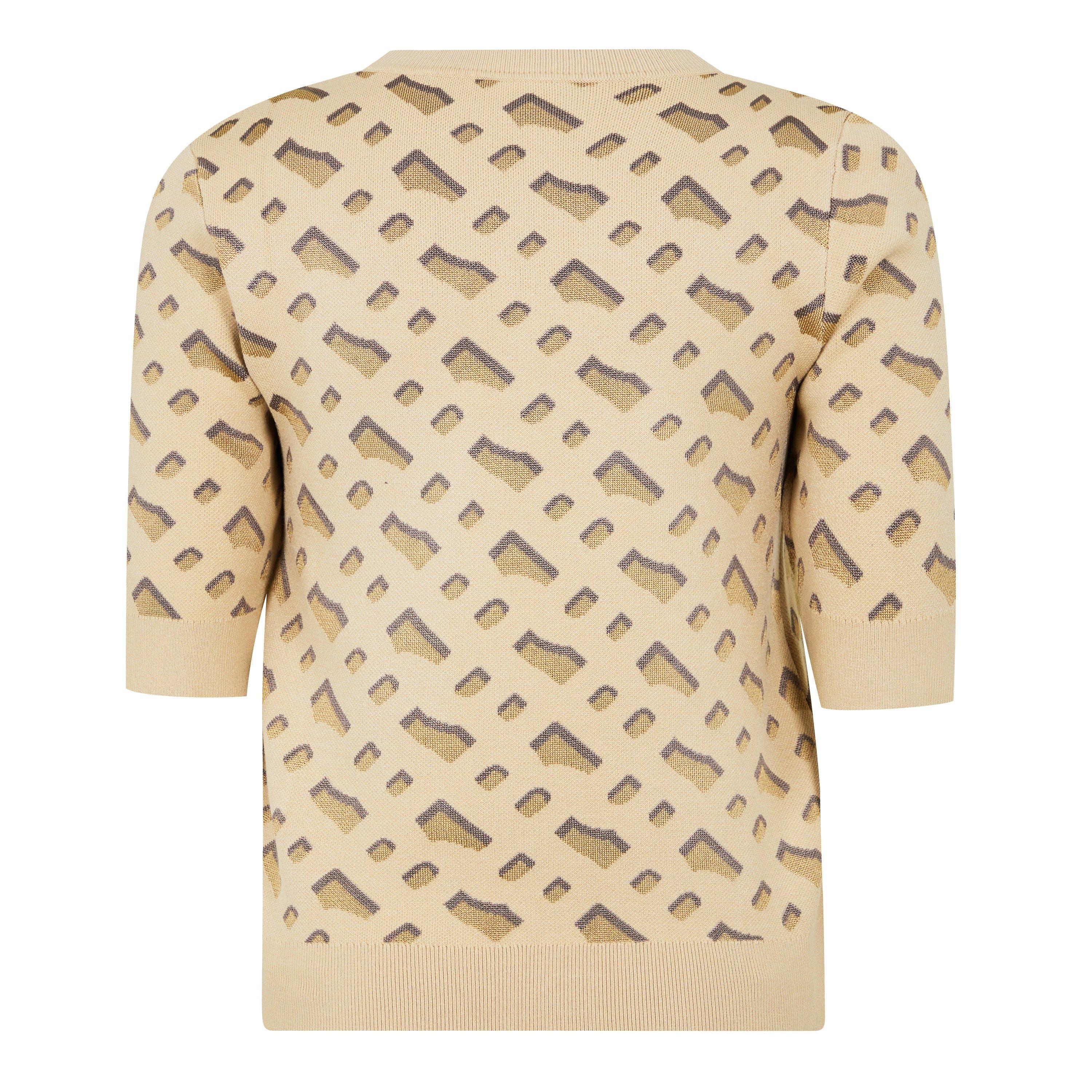 Open Miscellane - Boss - Women's Furkini T-Shirt, All-over Monogram Pattern - 7