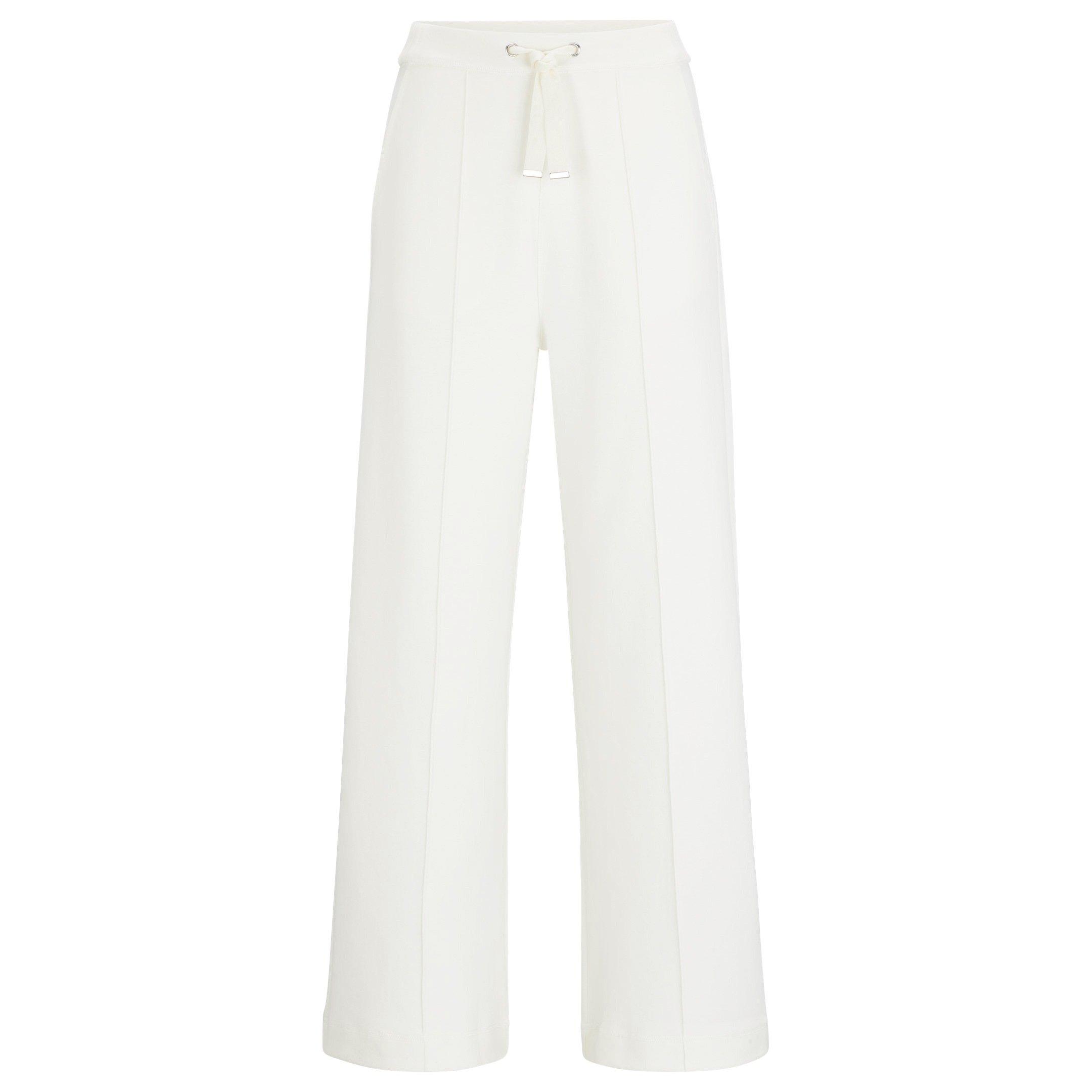 Open White 118 - Boss - Women's Elsam Joggers with Front Pleated Detailing - 6