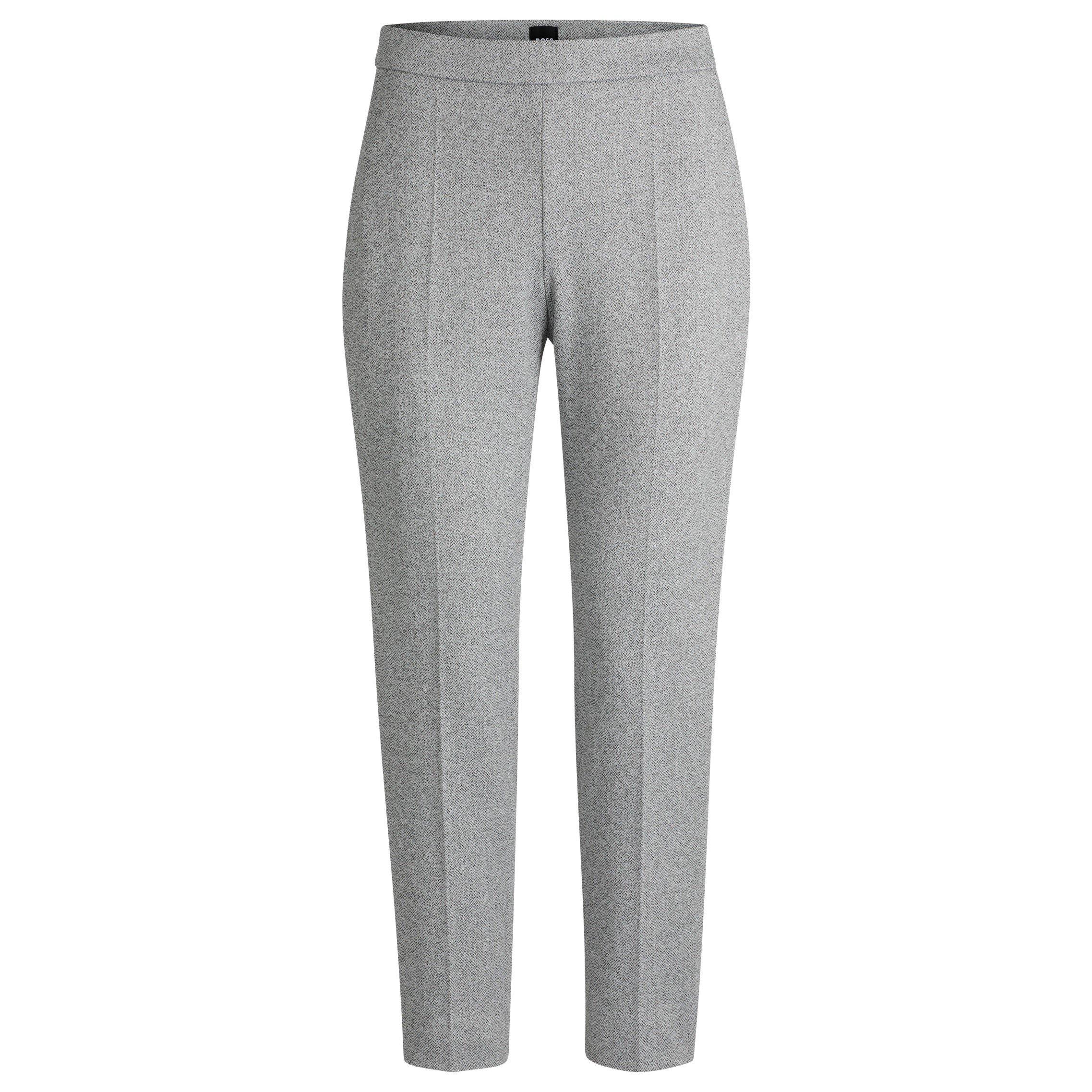 Boss Women's Tilunara Slim Fit Trousers - Open Miscellans - 8 (S)