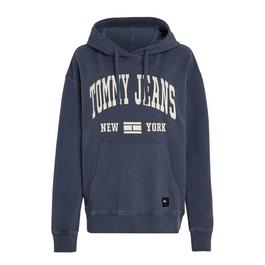 Tommy Jeans TJW RLX WASHED VARSITY HOOD EXT