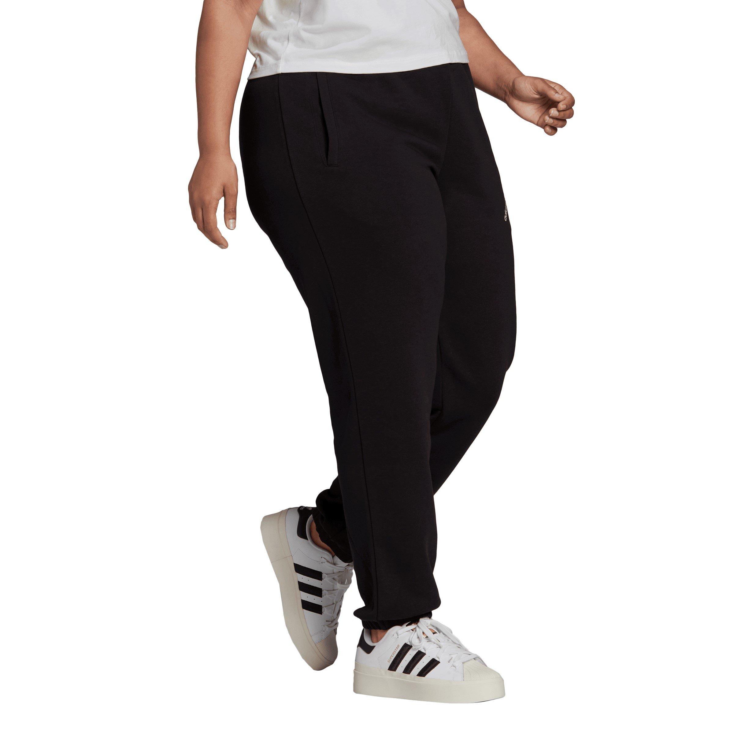 Black - adidas Originals - Women's Closed Hem Fleece Joggers - 4