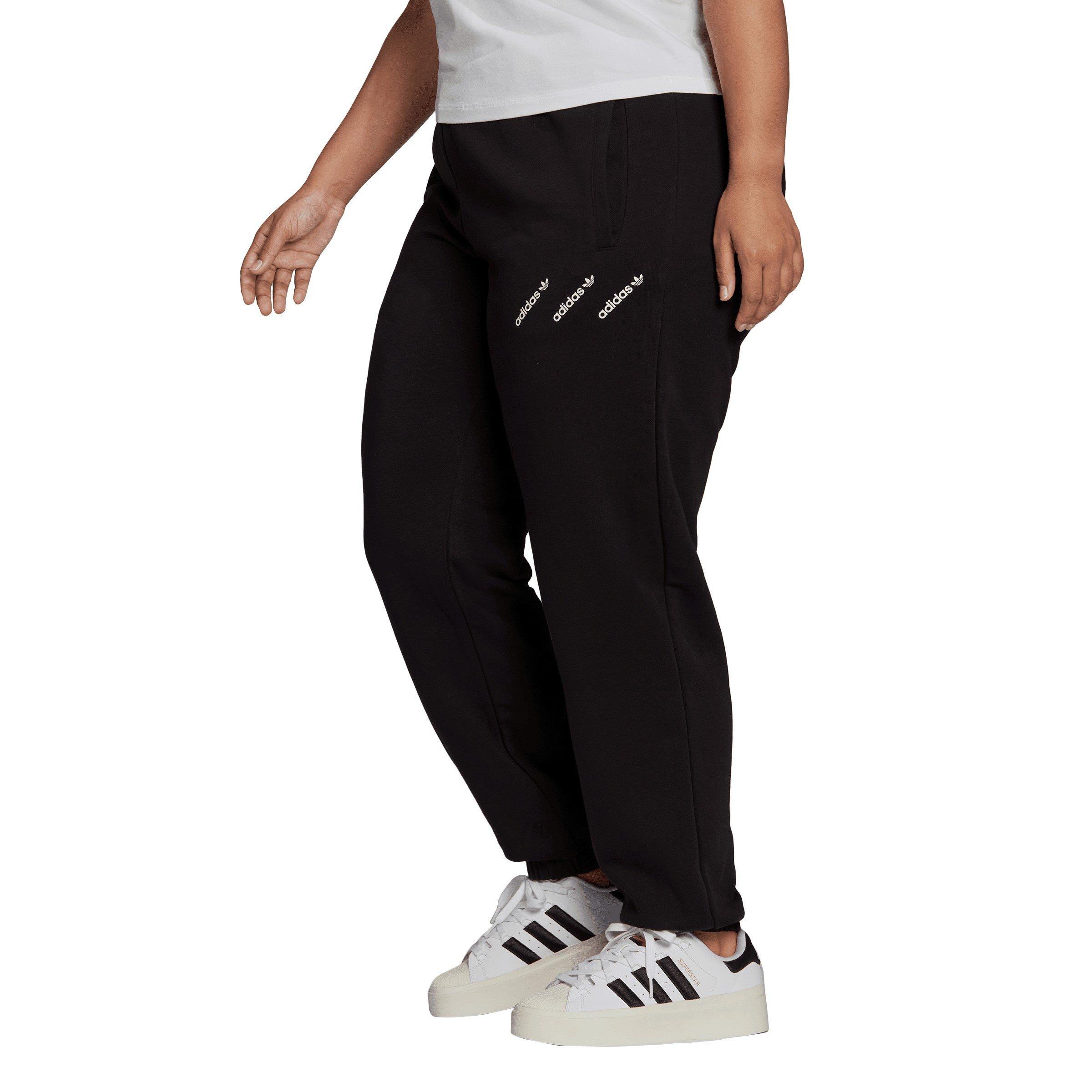 Black - adidas Originals - Women's Closed Hem Fleece Joggers - 5
