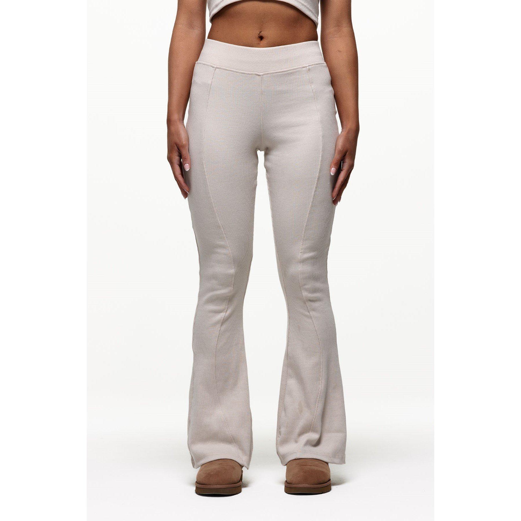 Cream - Good For Nothing - Ribbed Leggings Cream - 2