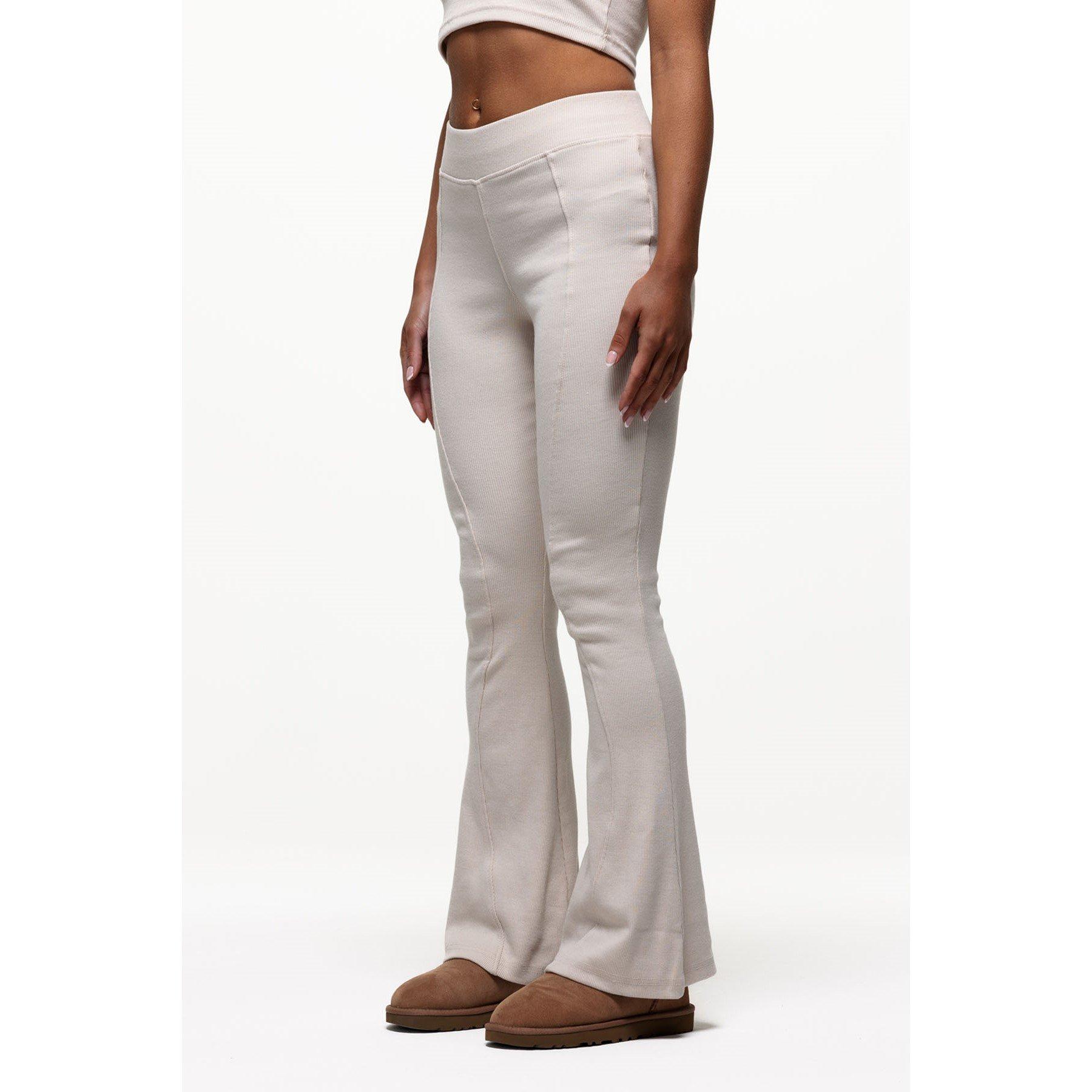Cream - Good For Nothing - Ribbed Leggings Cream - 4