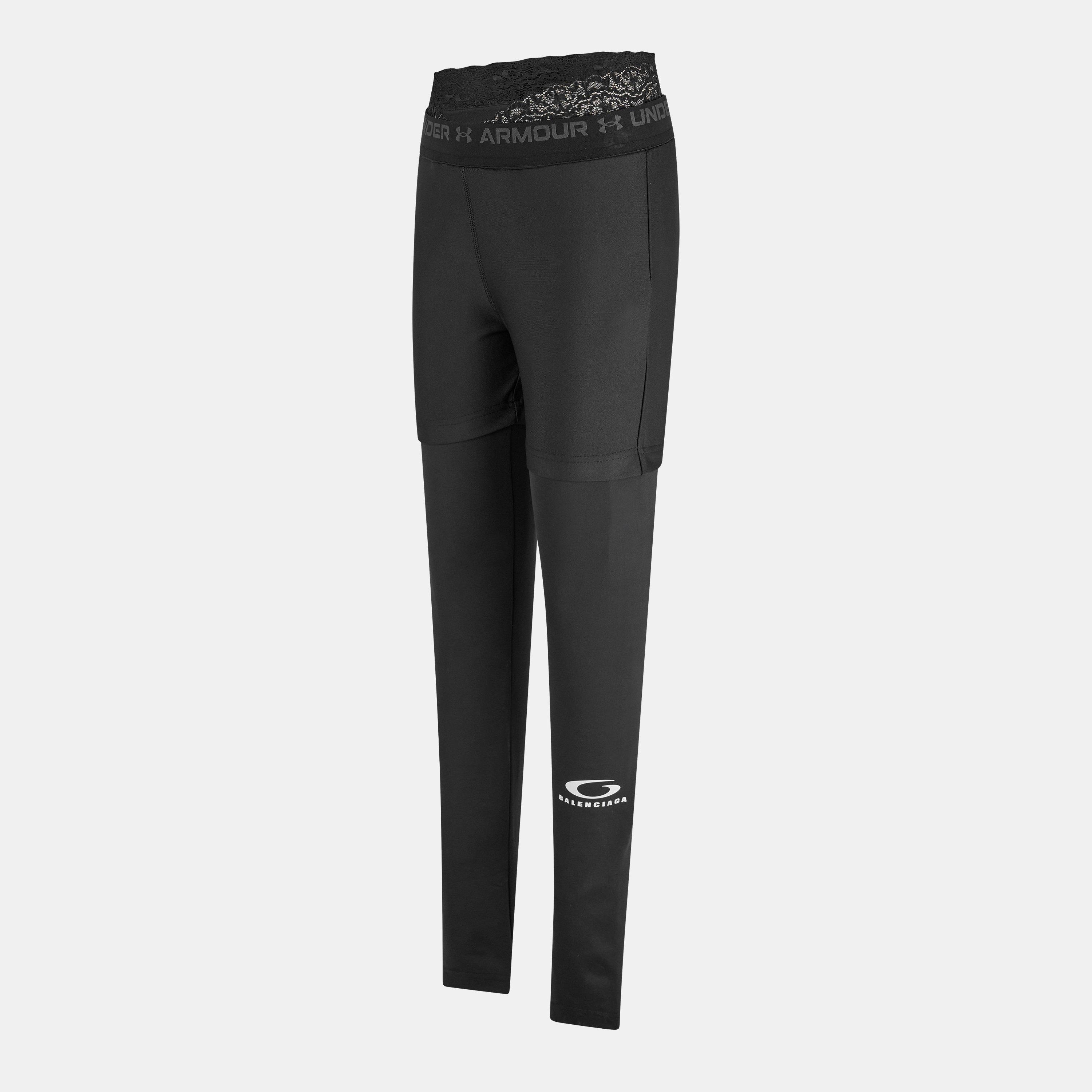 Black - Balenciaga - X Under Armour Lace Detail Leggings - 7