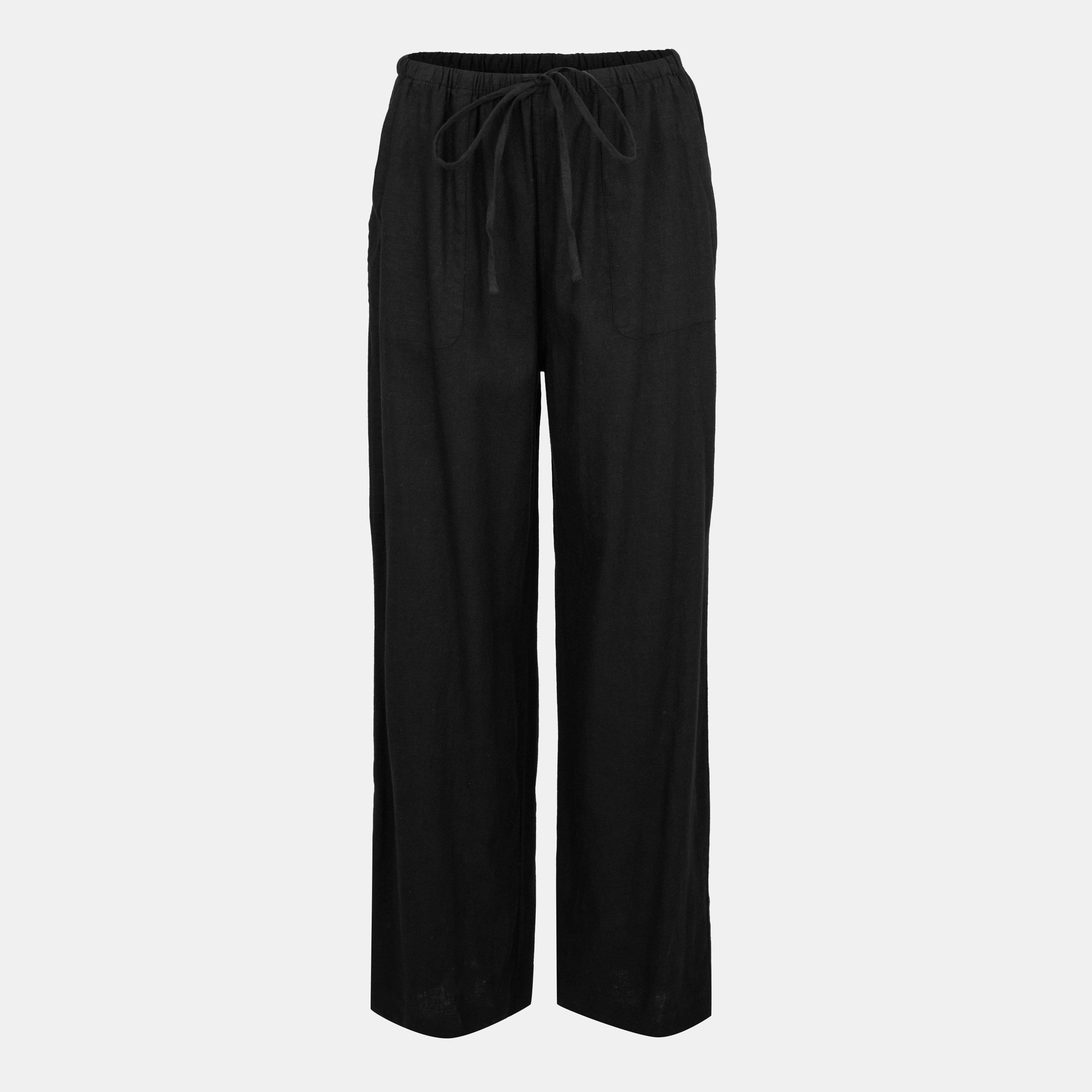 Black - Nobodys Child - Shona Wide Leg Trousers - 1