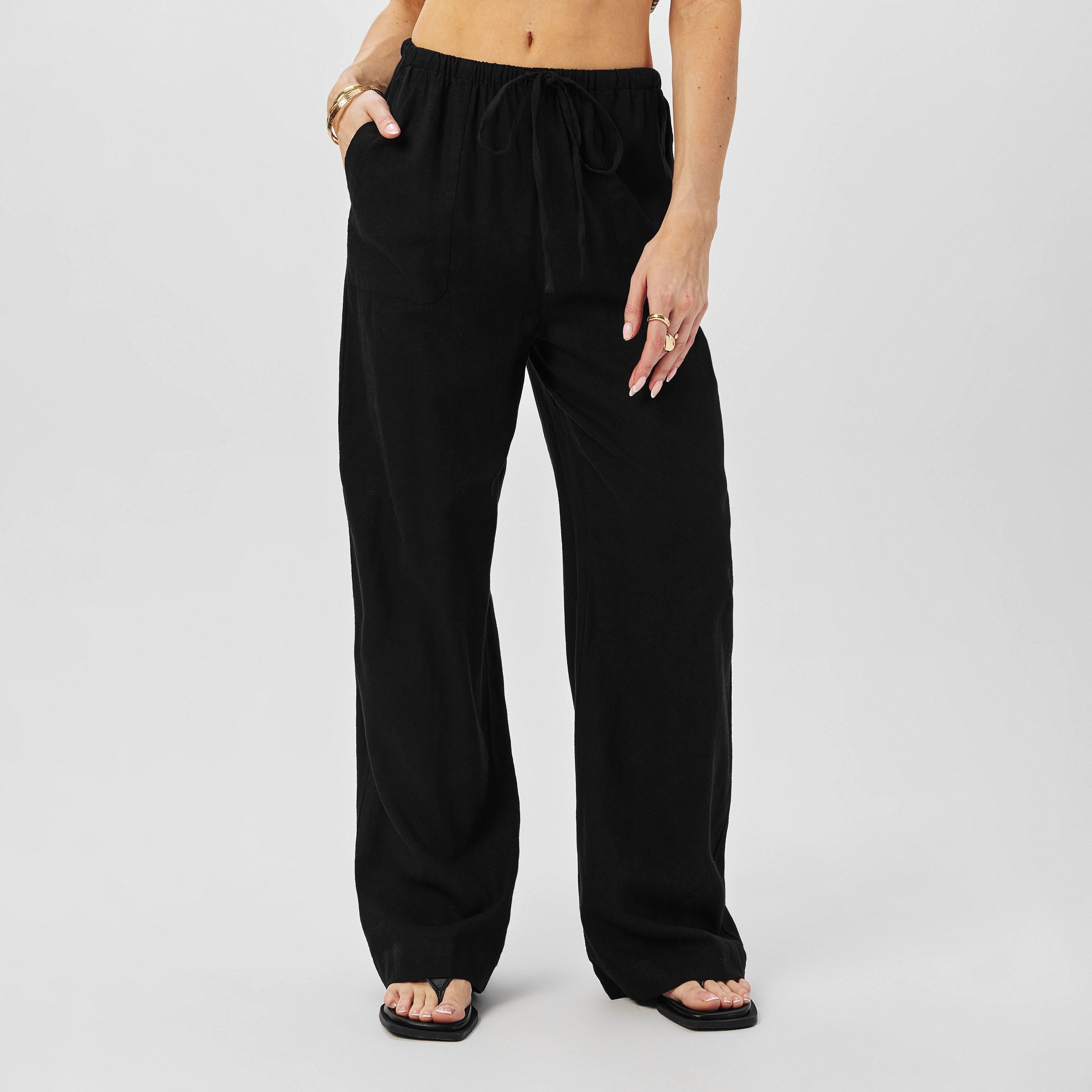 Black - Nobodys Child - Shona Wide Leg Trousers - 3
