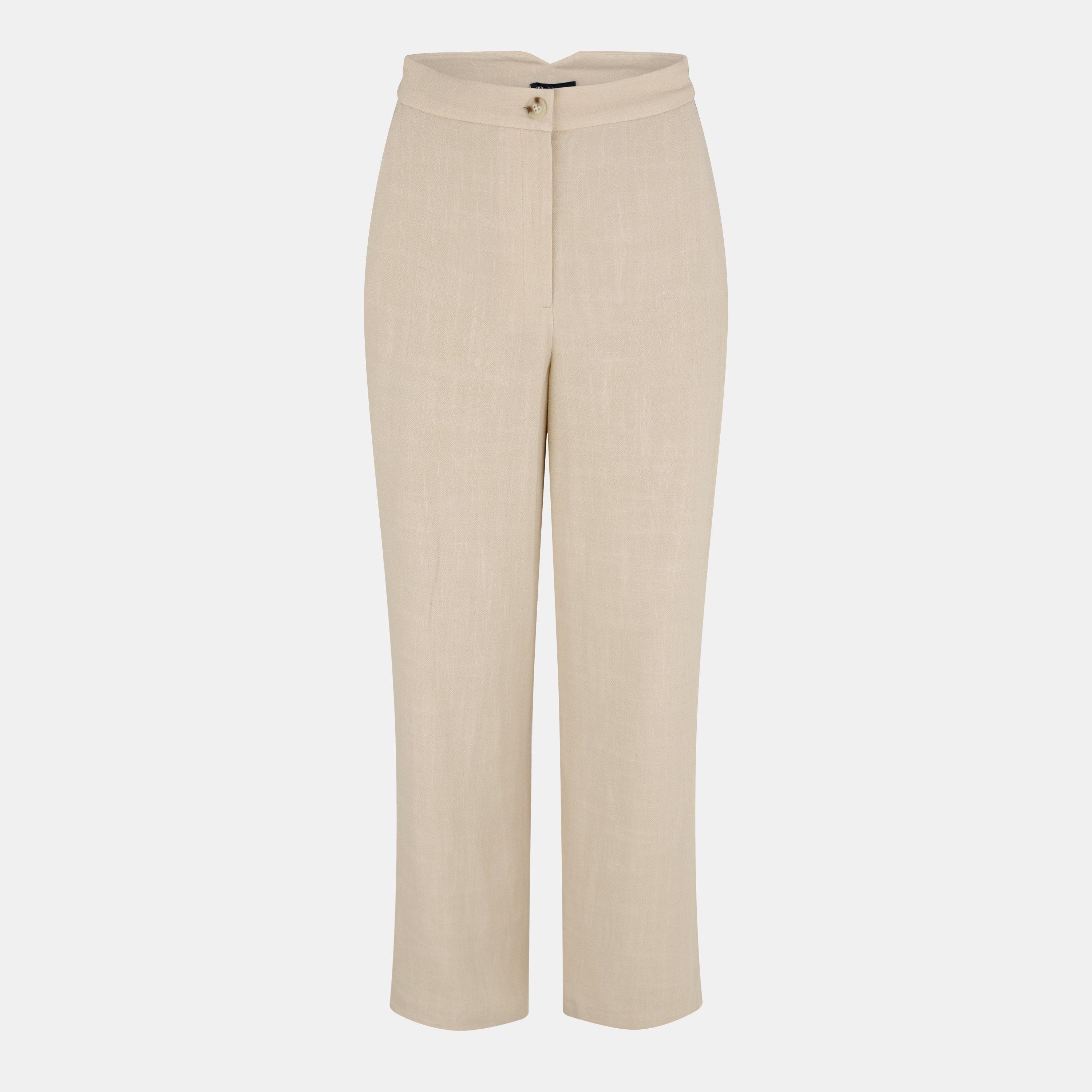 Nobodys Child Women's Straight Leg Trousers - Cream - 14 (L)