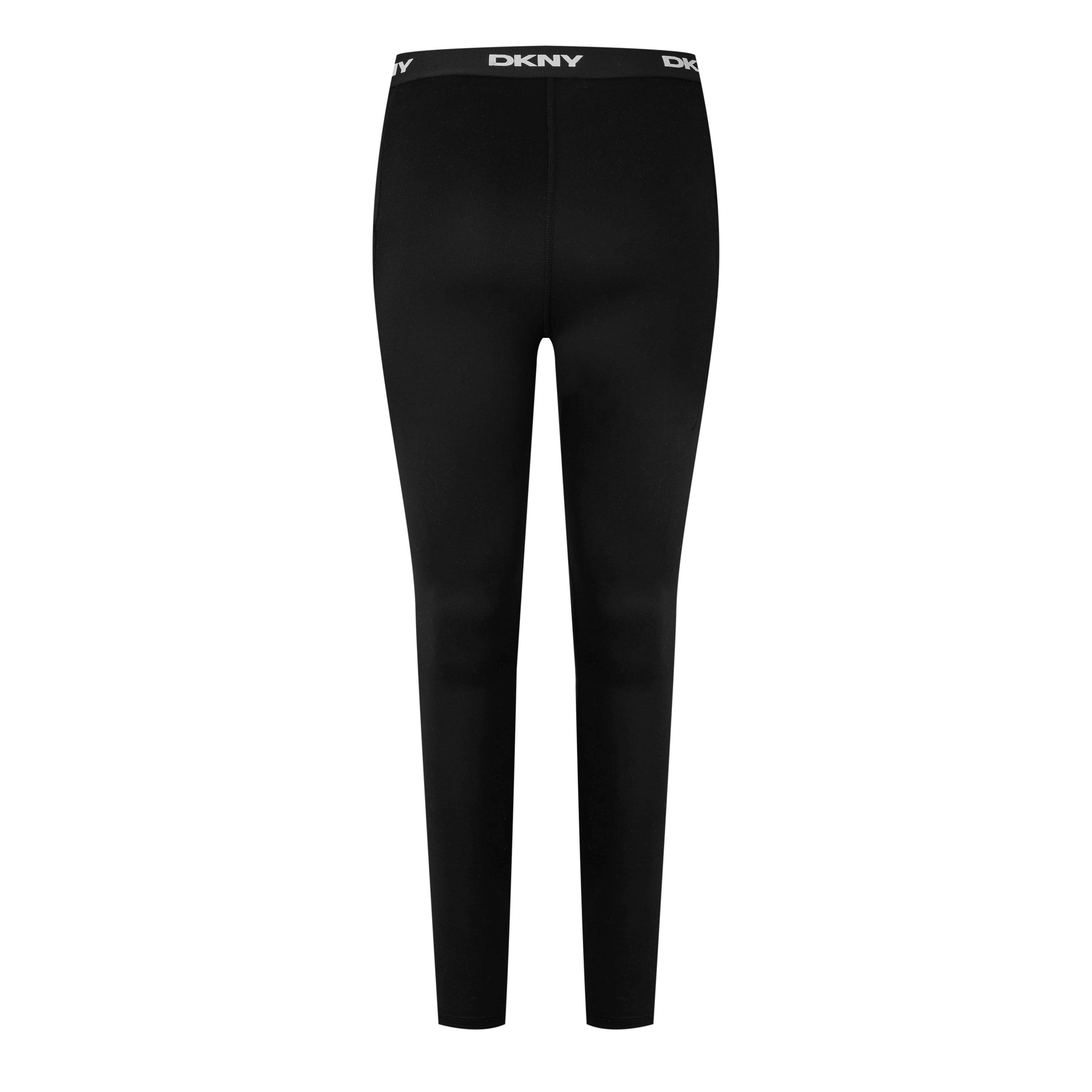 Black - DKNY - Women's Logo Leggings - 2