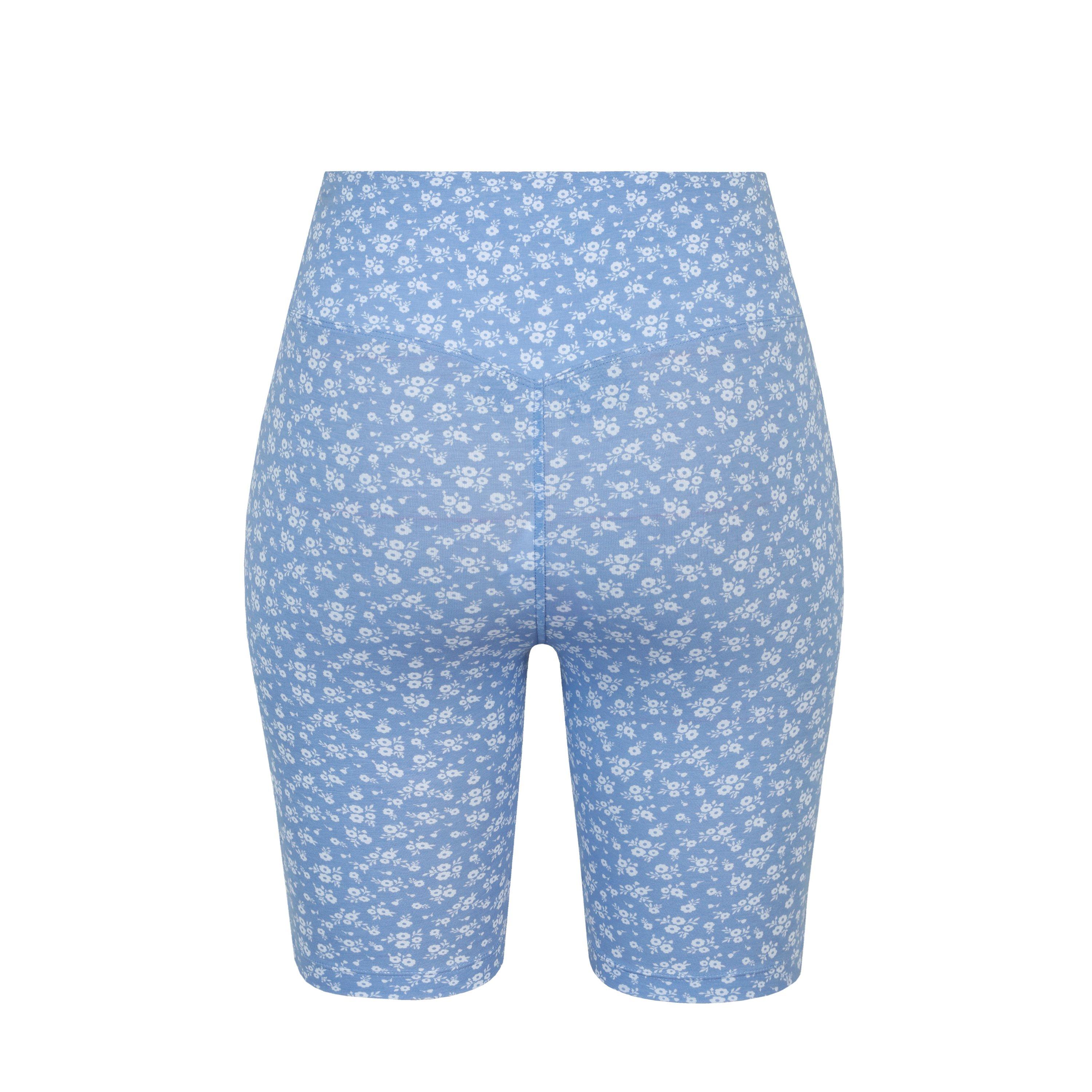 Blauwe Ditsy - Miso - High Waisted Cycling Shorts Ladies - 2
