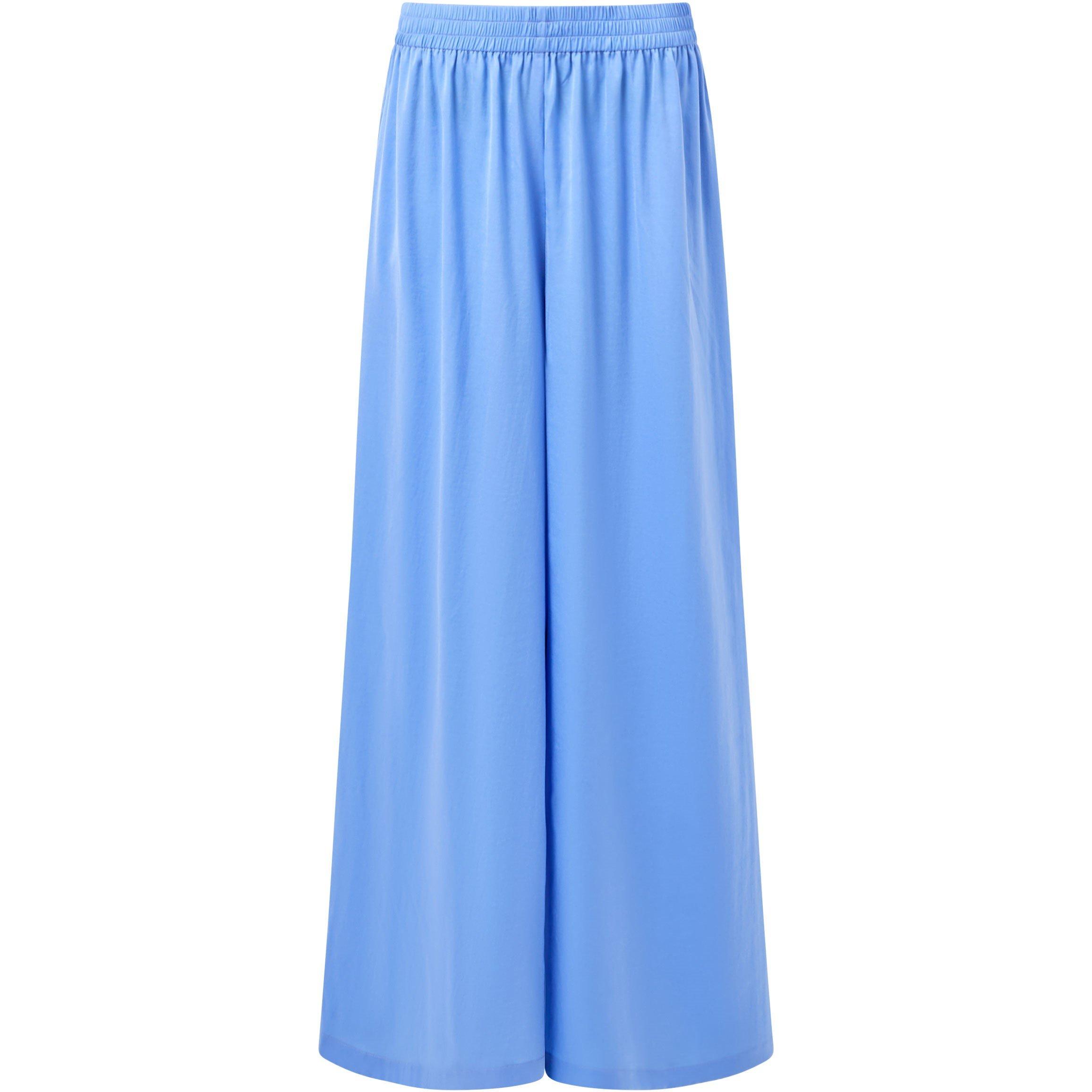 French Connection Women's High Waist Wide Leg Trousers - Cornflower Blue - 8 (XS)
