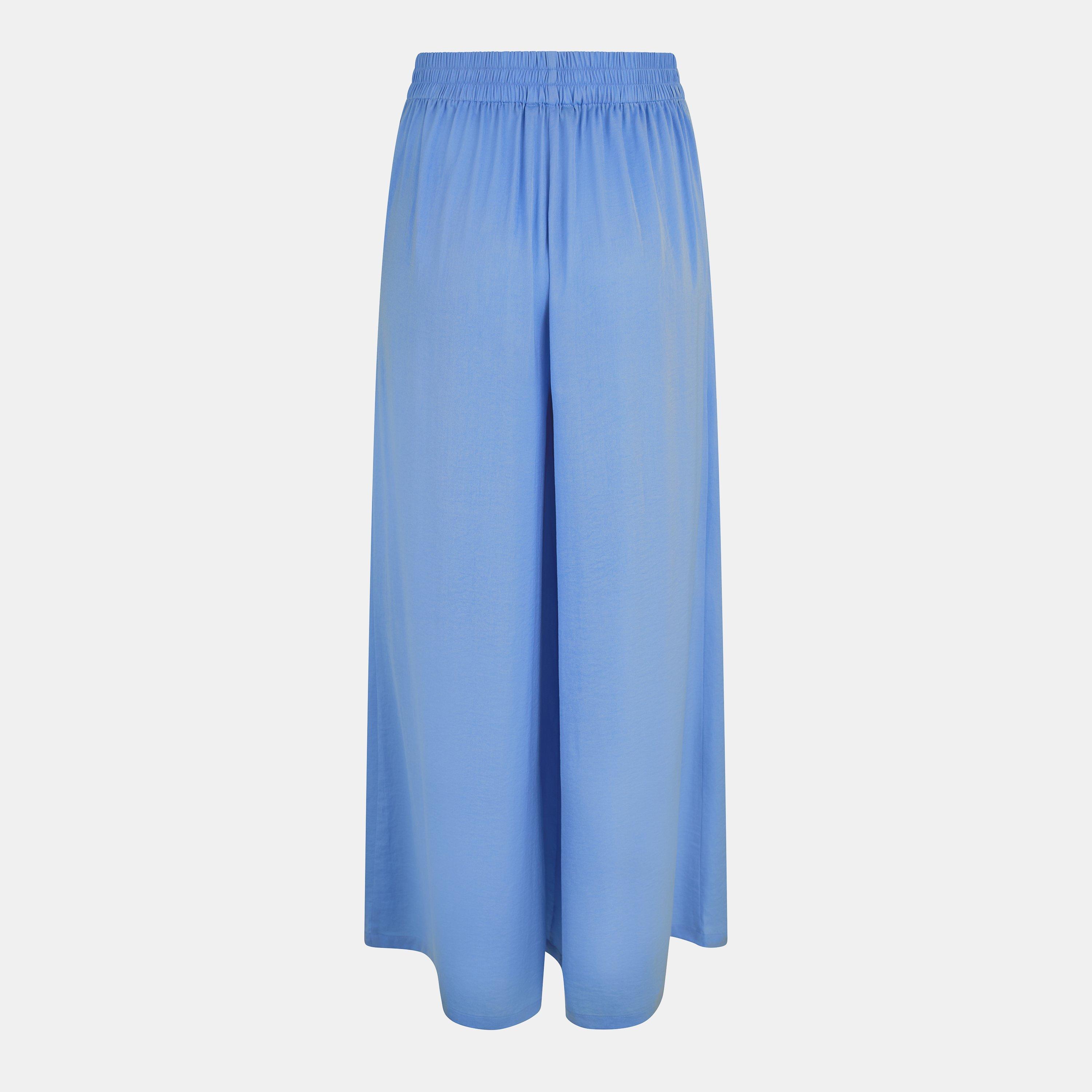 Cornflower Blue - French Connection - Women's FC Damasco Wide Leg Trousers - 2