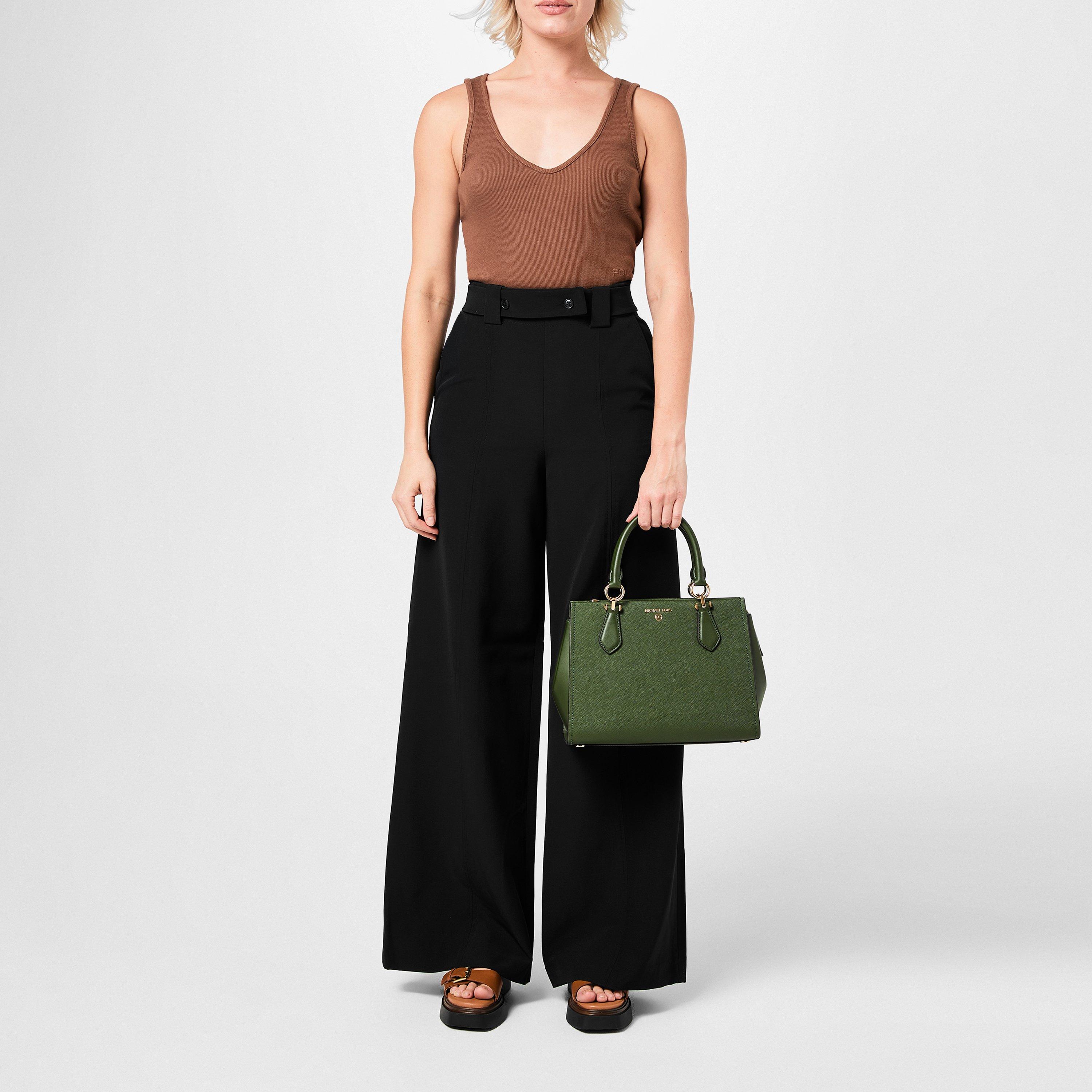 01-Blackout - French Connection - Women's Echo Crepe Wide Leg Trousers - 4