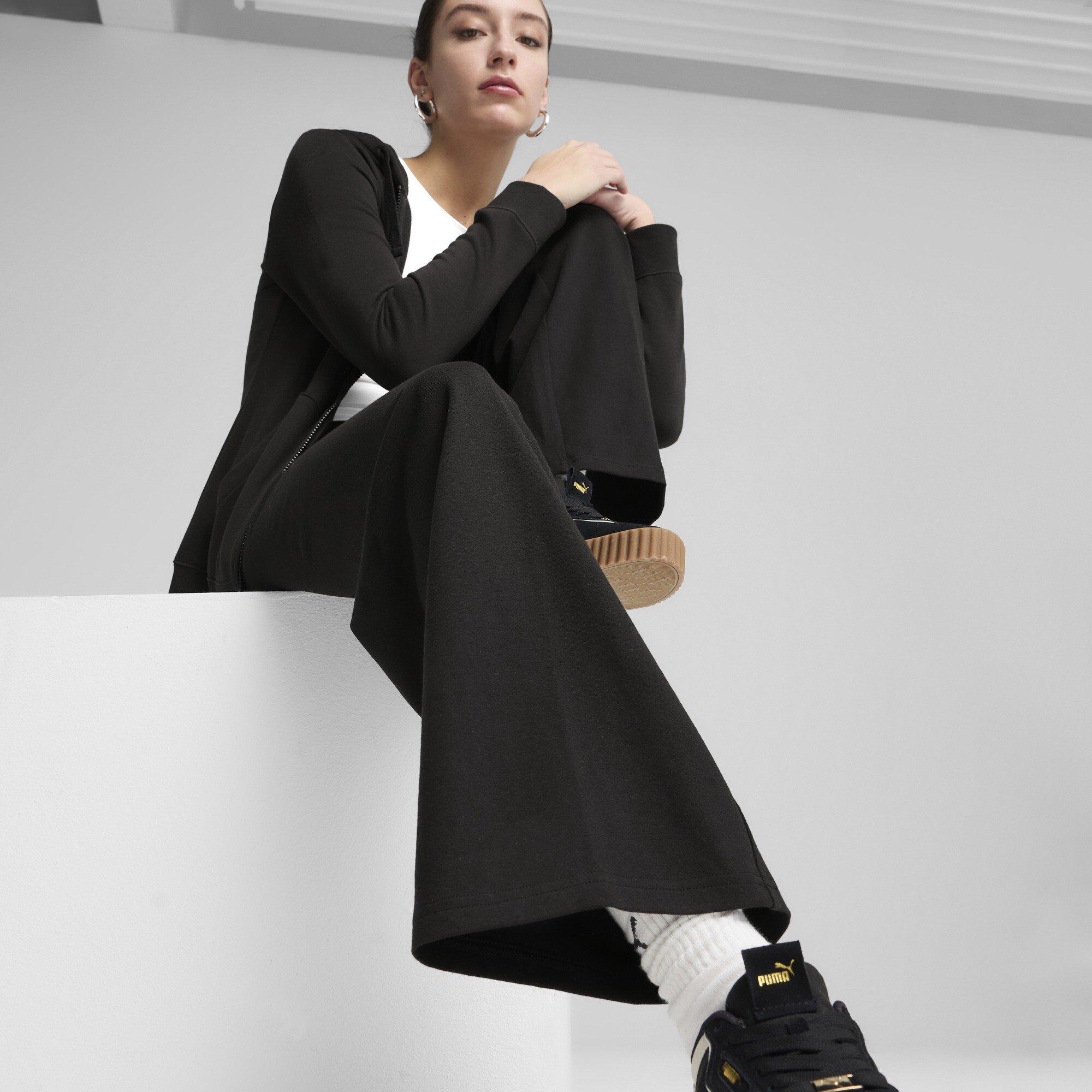 Puma Black - Puma - Women's Ess No.1 Leggs Open Hem Jersey Joggers - 7