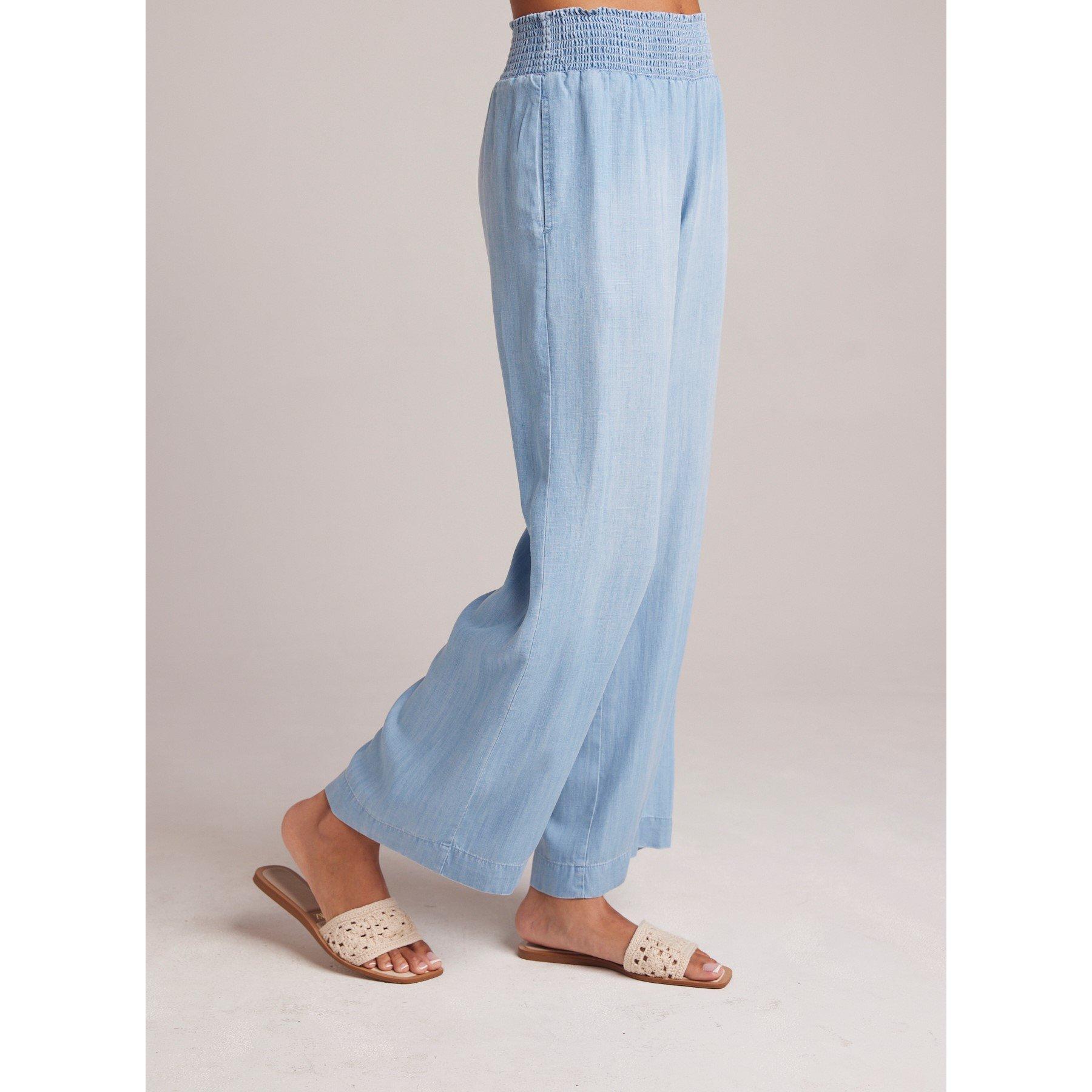 Caribbean Wsh - Bella Dahl - Women's Smock Waist Wide Leg Trousers - 2