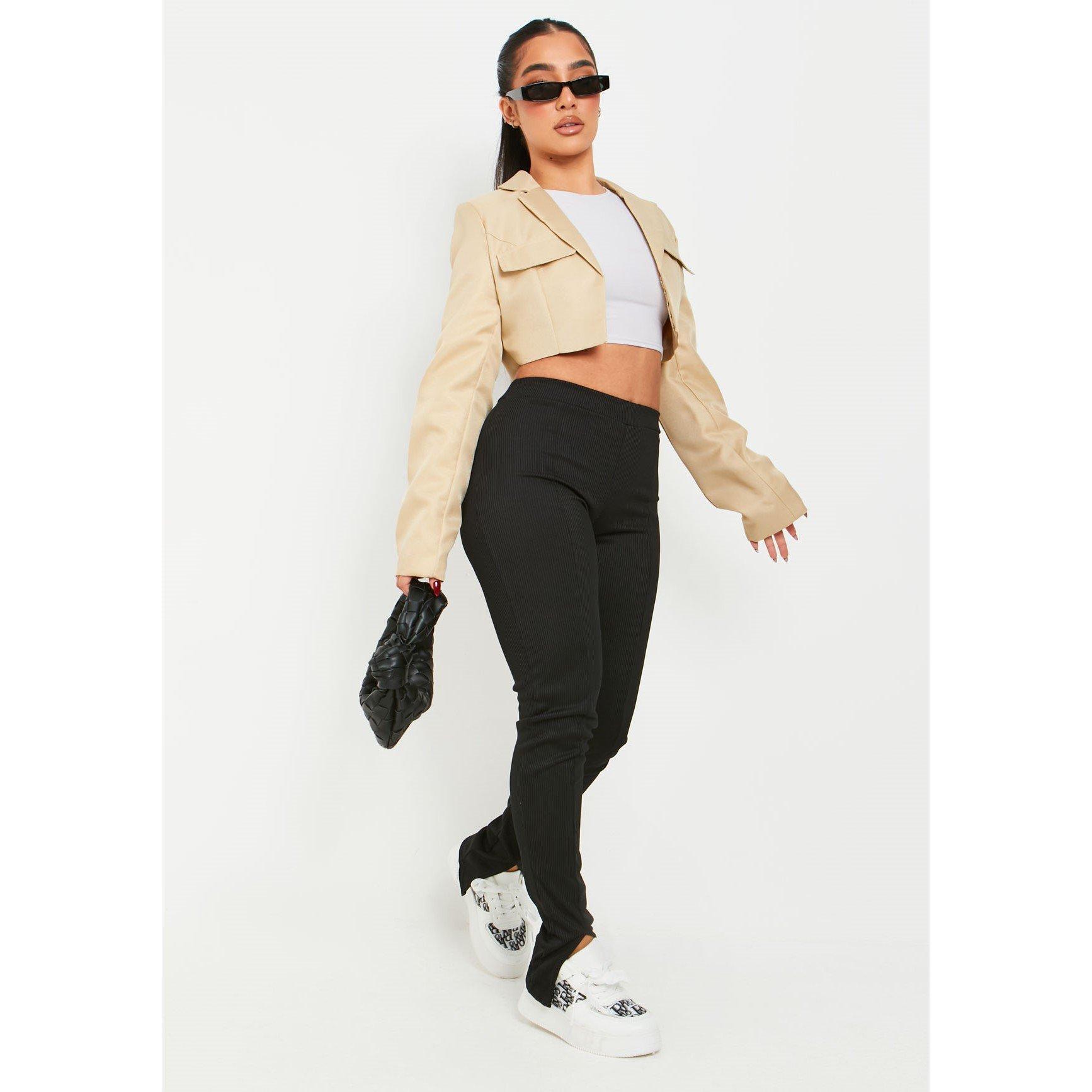 Sort - Missy Empire - Thick Rib Leggings Womens - 4