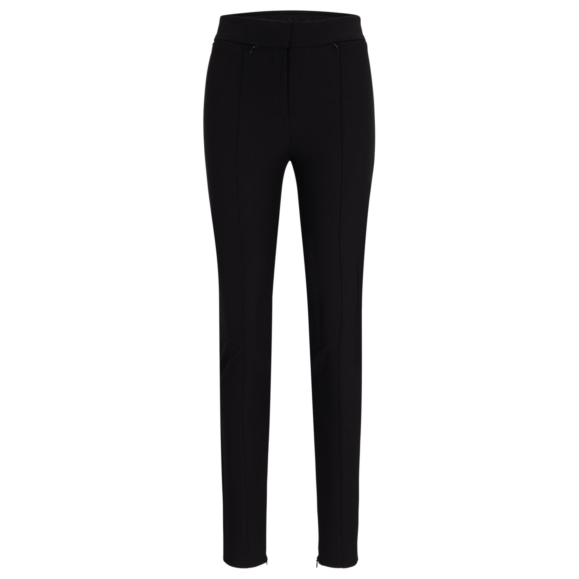 Black - Boss - Women's Tukeva Slim Fit Trousers - 5