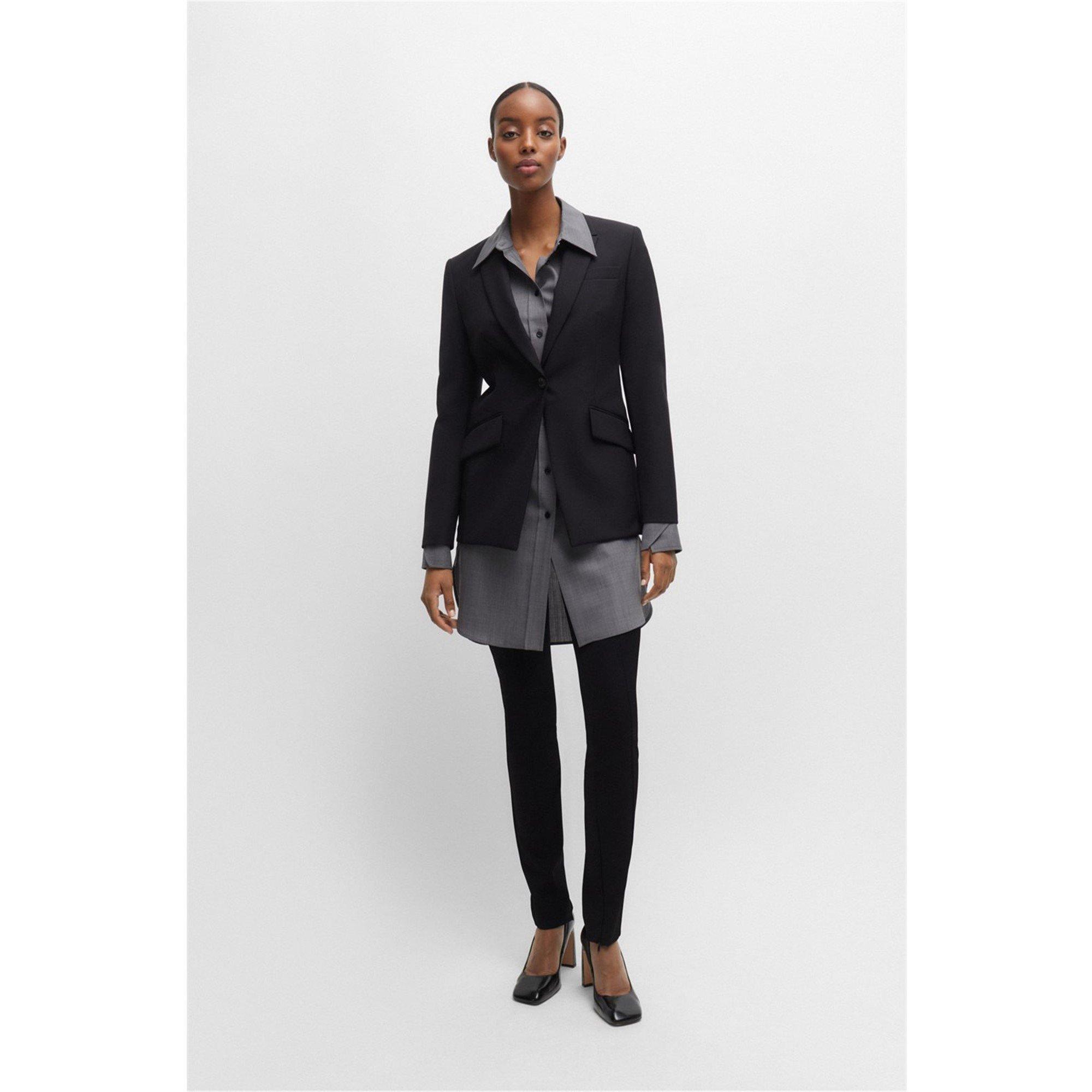 Black - Boss - Women's Tukeva Slim Fit Trousers - 3