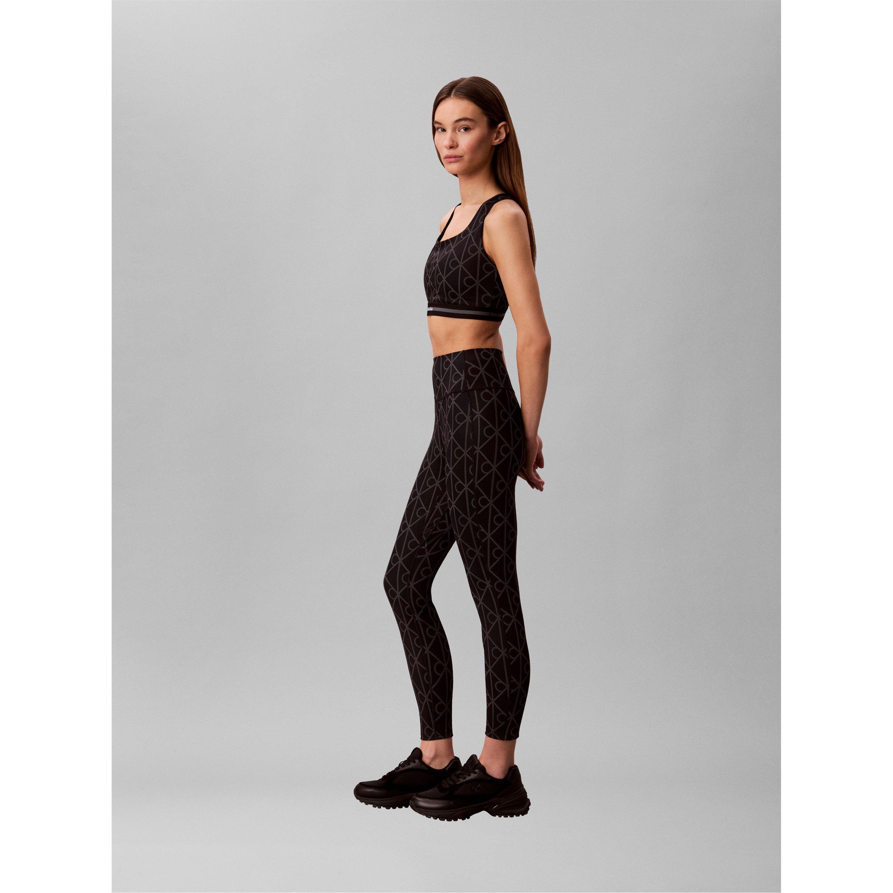 AOP Black - Calvin Klein - Women's CKP Icon High Rise Leggings - 3