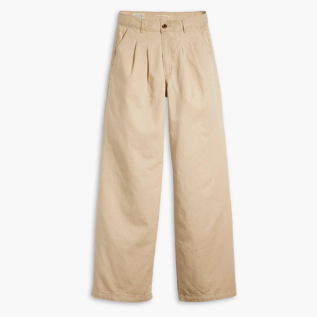 Levis Women's Pleated Wide Leg Trousers Safari - 28 L34
