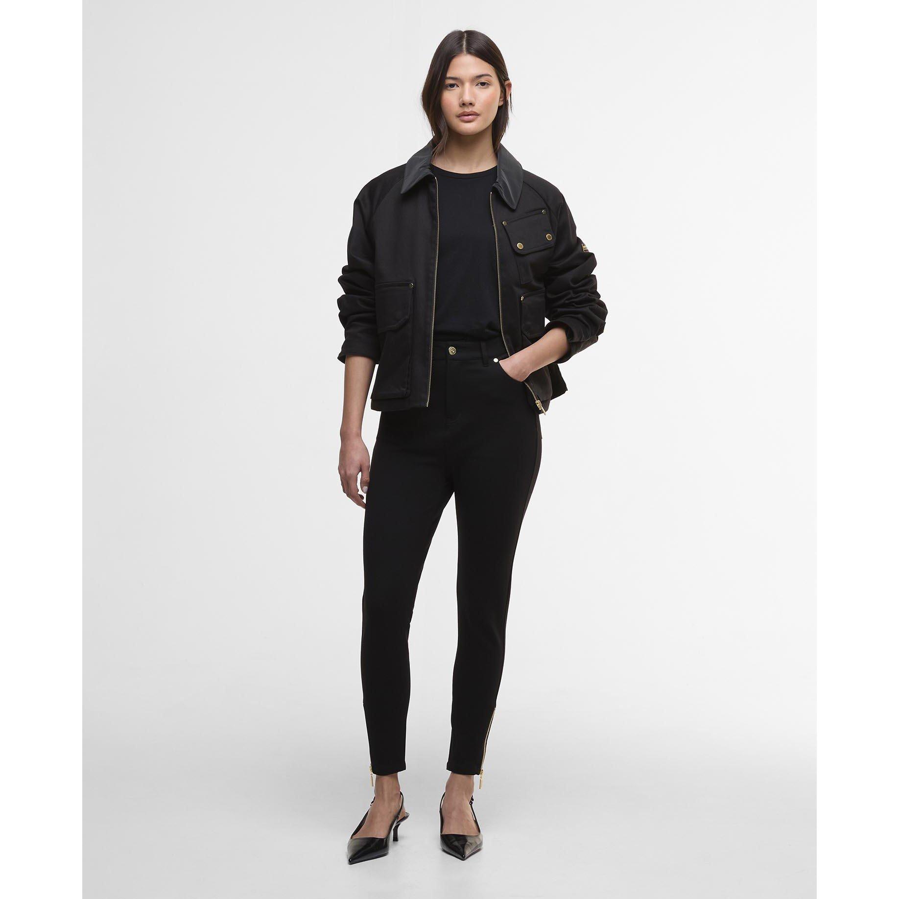 Black - Barbour International - Stella Slim Trousers - 2