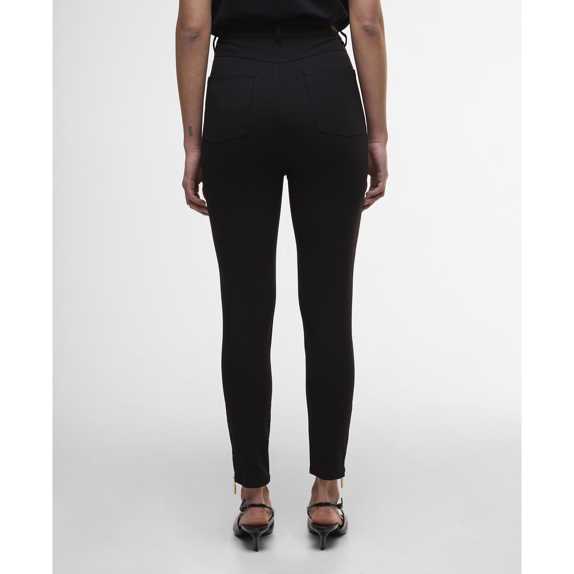 Black - Barbour International - Stella Slim Trousers - 3