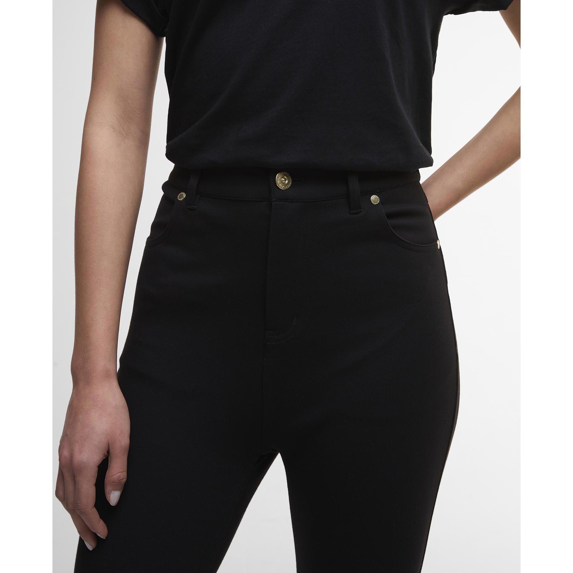 Black - Barbour International - Stella Slim Trousers - 4