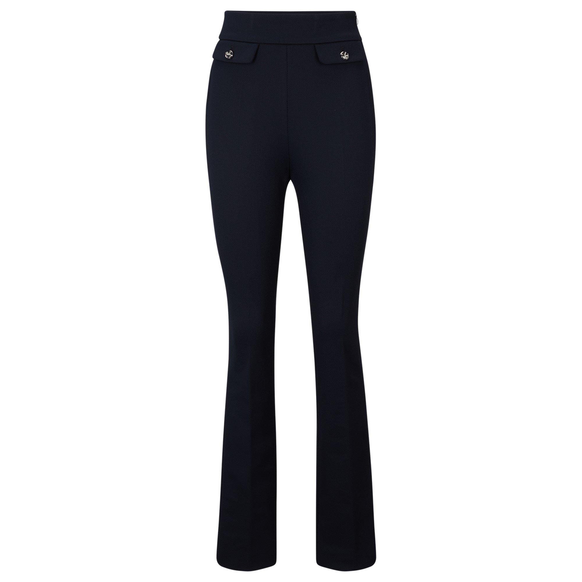 Boss Women's Tubeka Slim Fit Trousers - Dark Blue 404 - 6 (XS)
