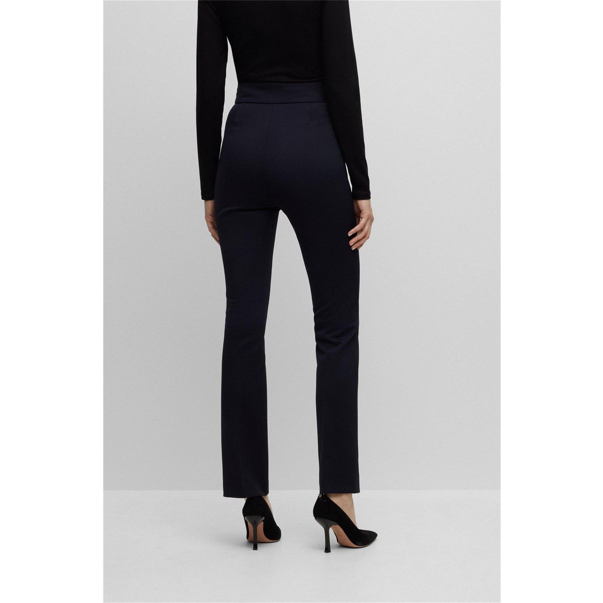 Dark Blue 404 - Boss - Women's Tubeka Slim Fit Trousers - 3