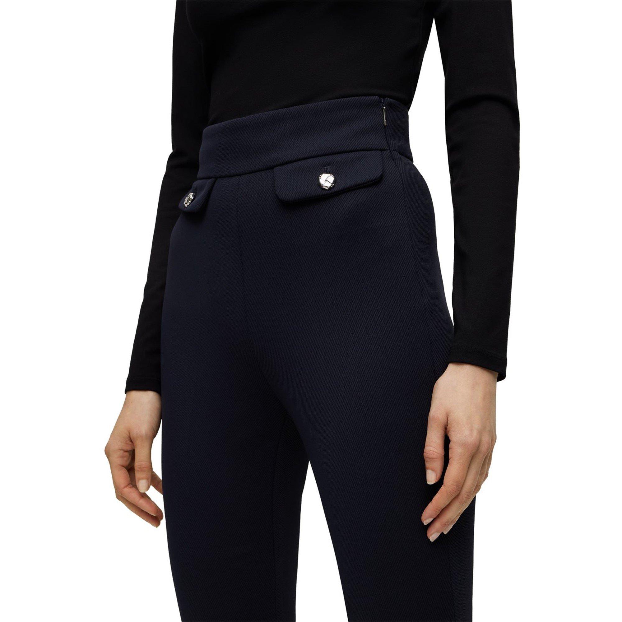 Dark Blue 404 - Boss - Women's Tubeka Slim Fit Trousers - 4