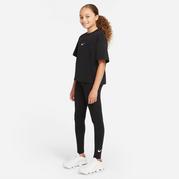 Black/White - Nike - Sportswear Favourites Junior Girls Leggings - 4