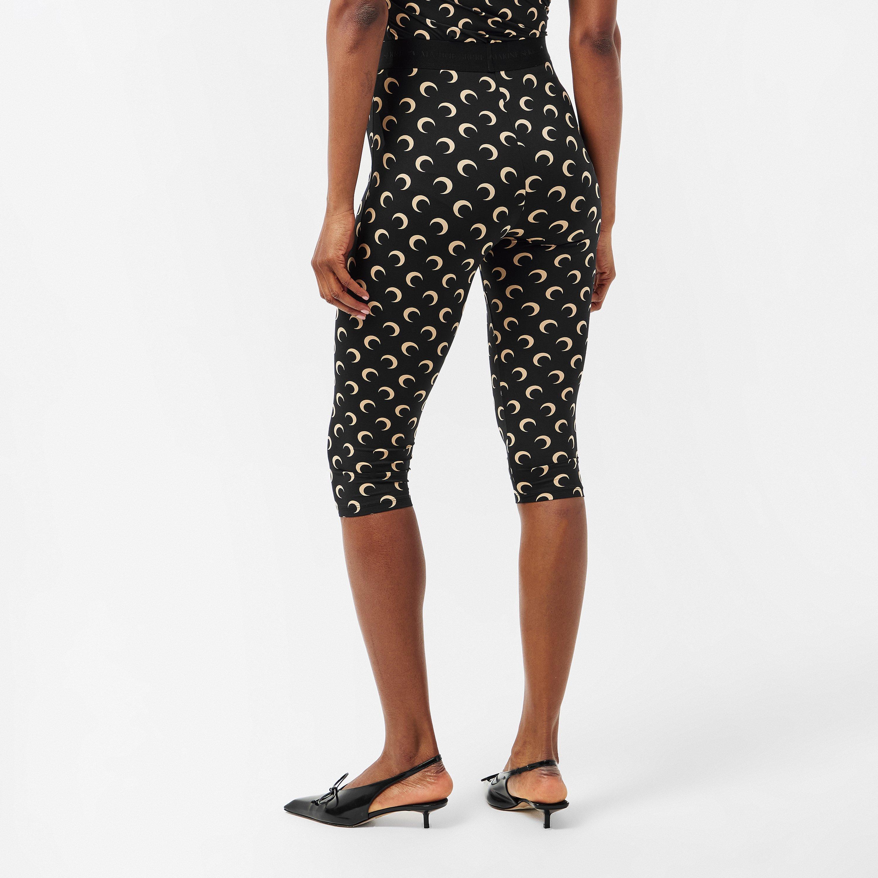 IT99 InverseTan - Marine Serre - Women's Moon Cropped Leggings - 4