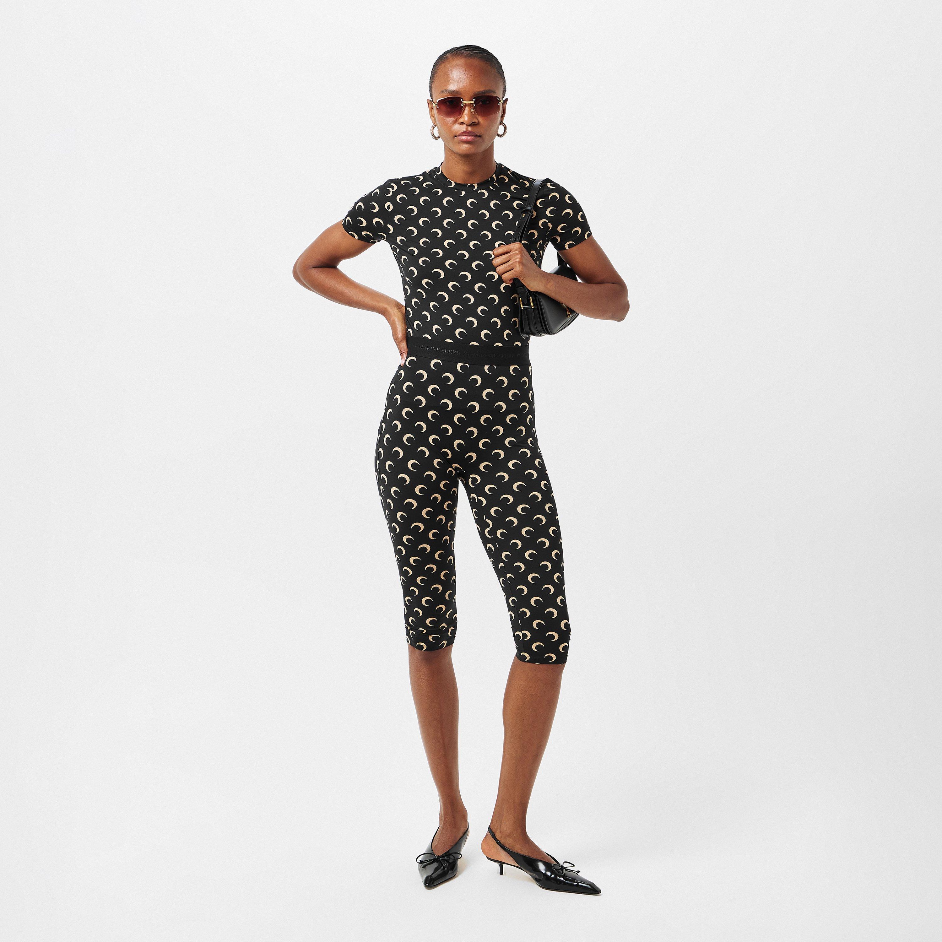 IT99 InverseTan - Marine Serre - Women's Moon Cropped Leggings - 6