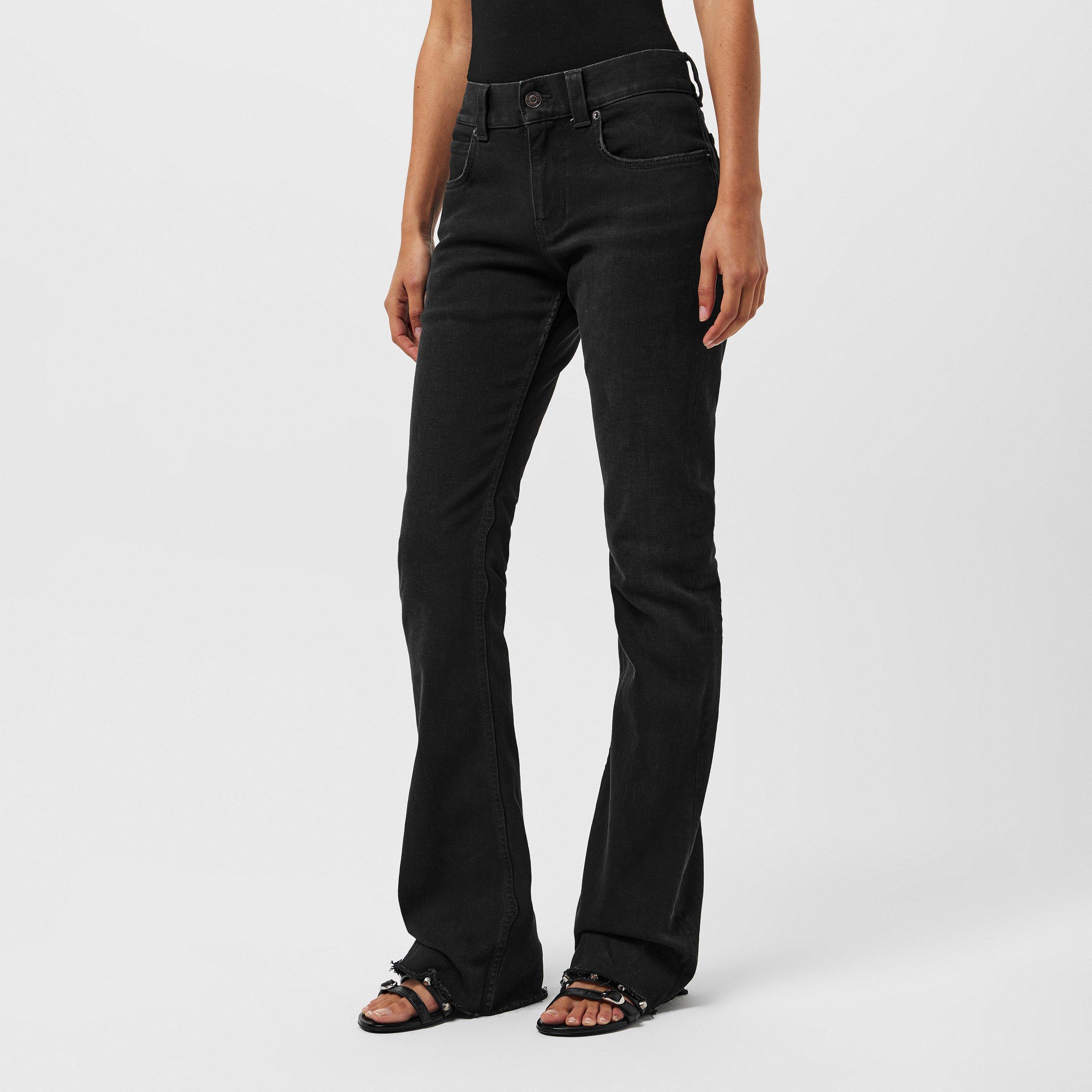 Black - Balenciaga - Women's Slim Fit Trouser - 3