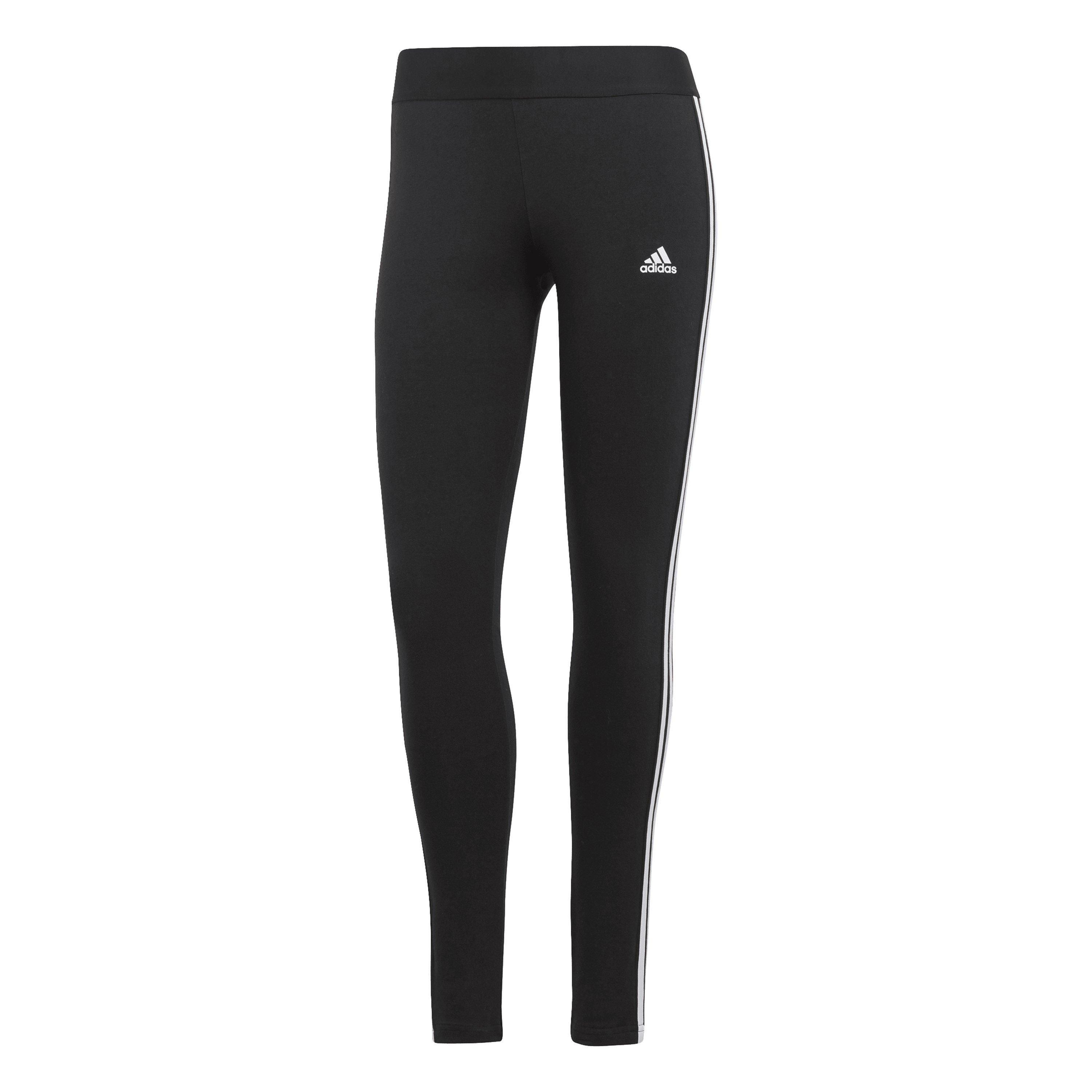 Black/White - adidas - Essentials 3 Stripe Leggings Womens - 1