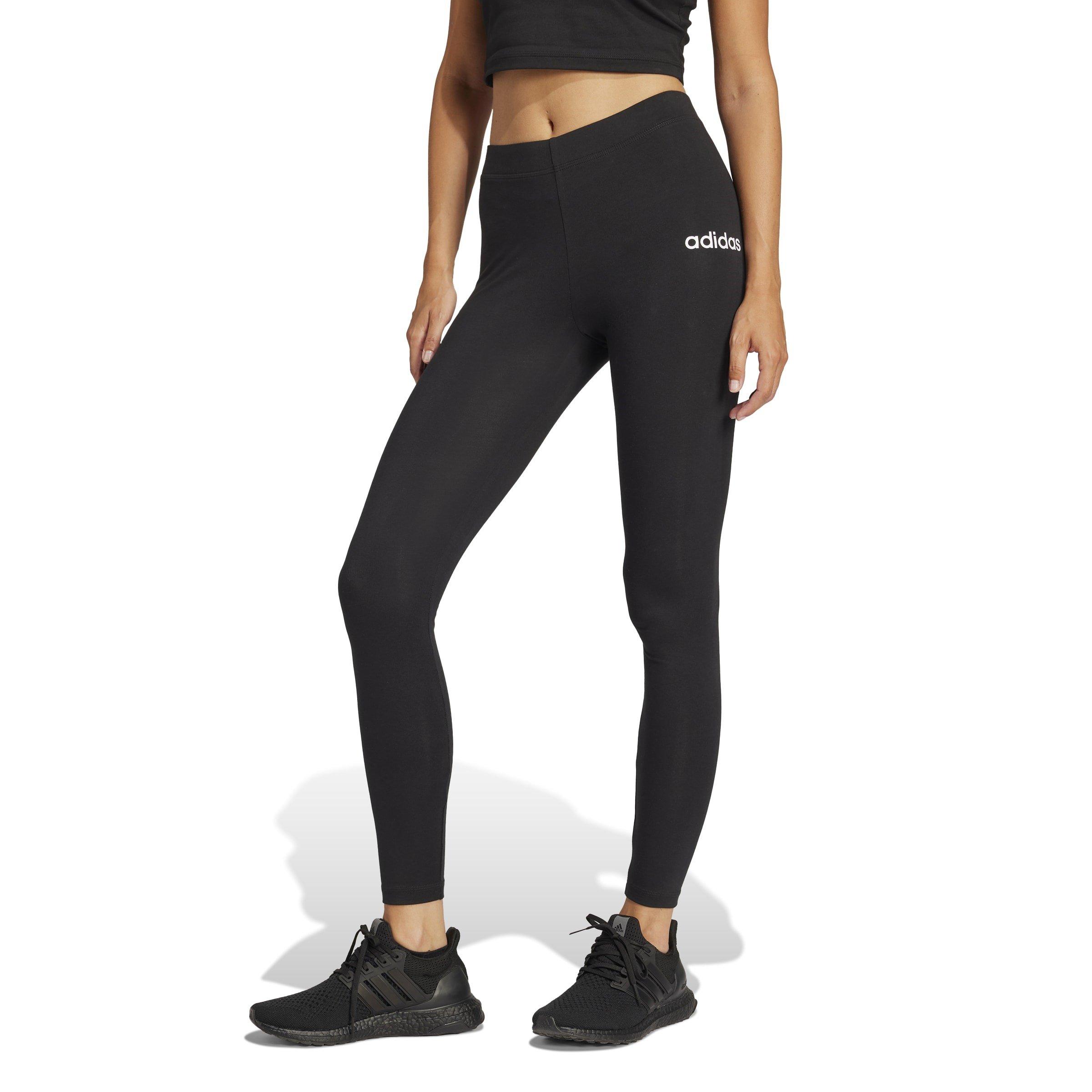 Black Linear - adidas - Essentials 3 Stripe Leggings Womens - 2