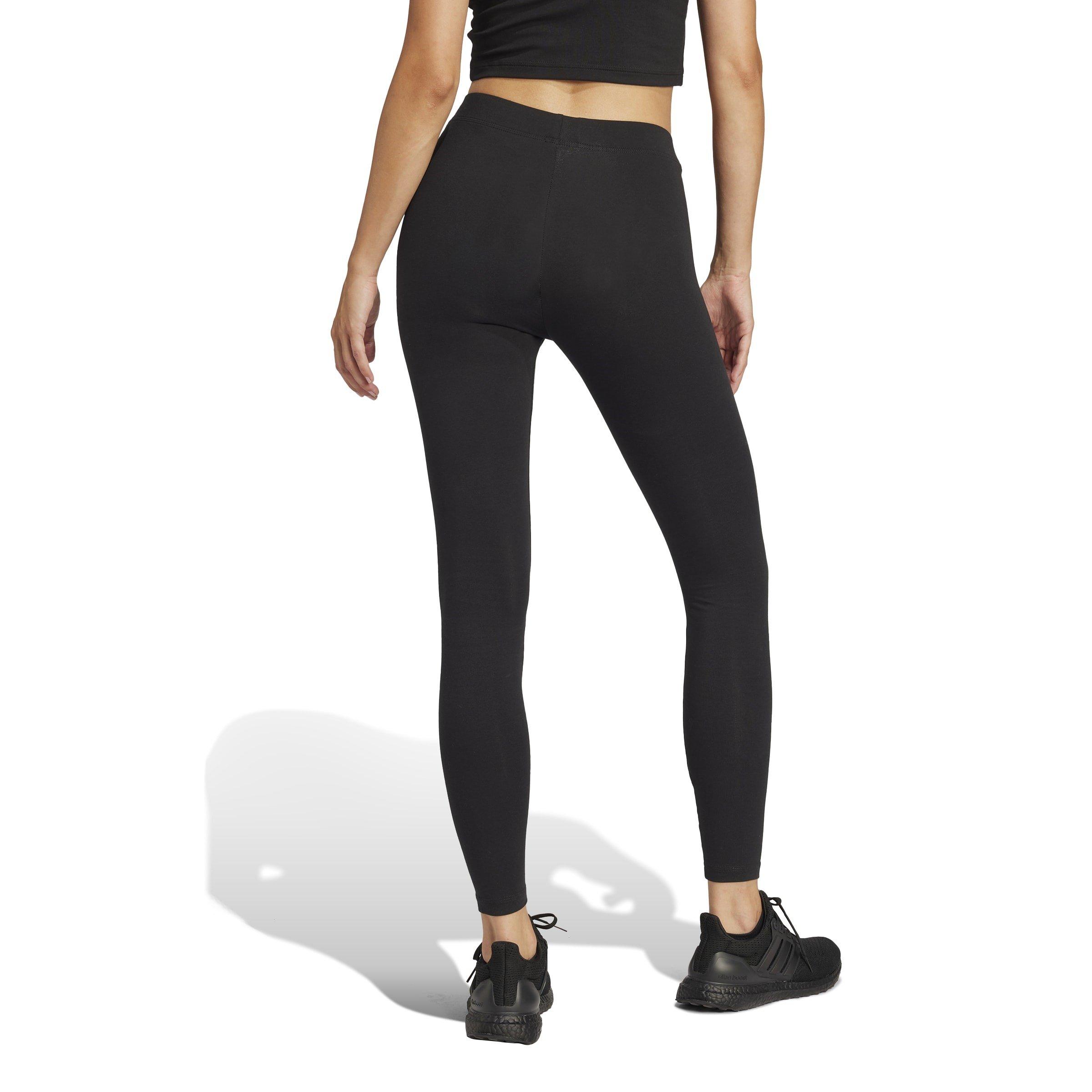 Black Linear - adidas - Essentials 3 Stripe Leggings Womens - 3