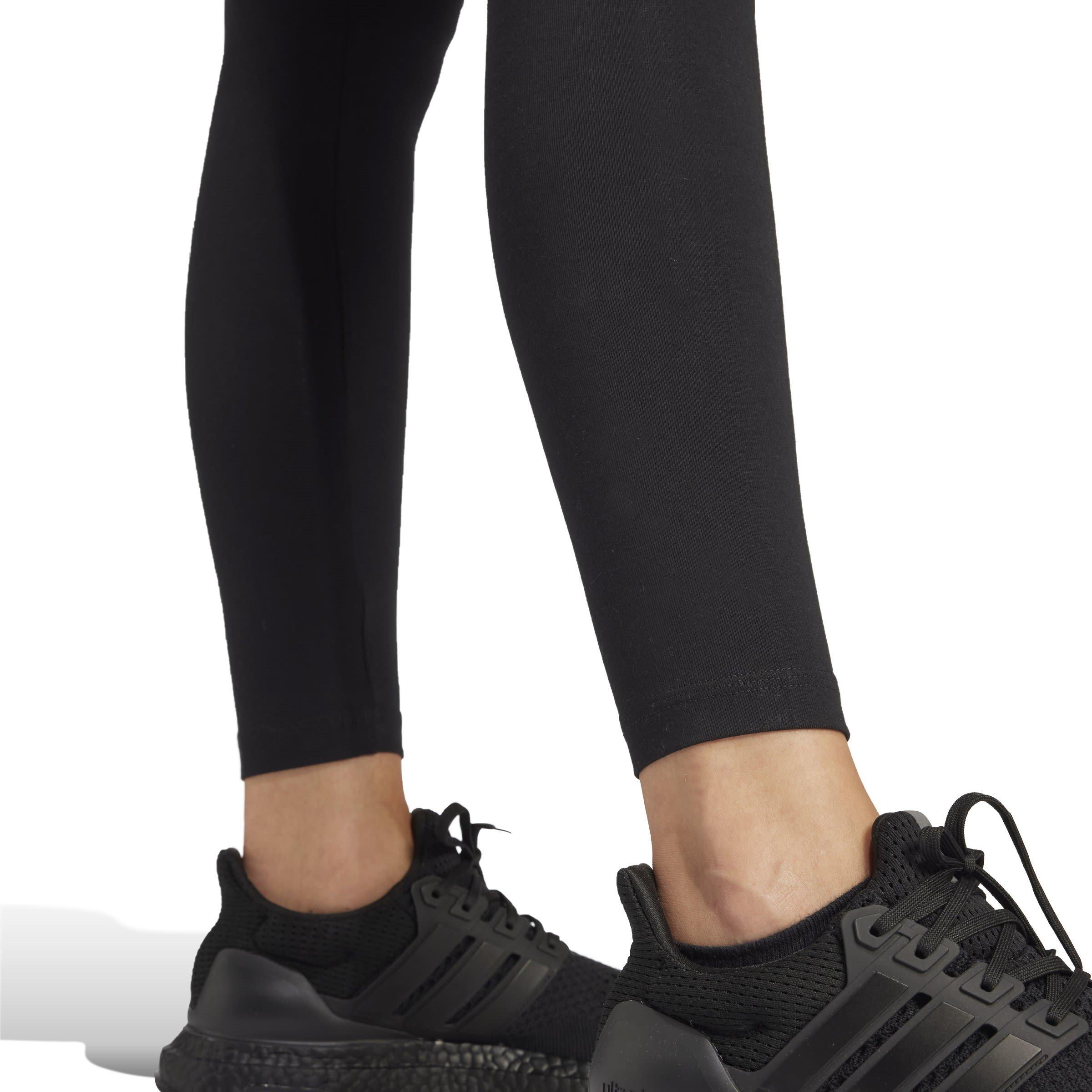 Black Linear - adidas - Essentials 3 Stripe Leggings Womens - 6