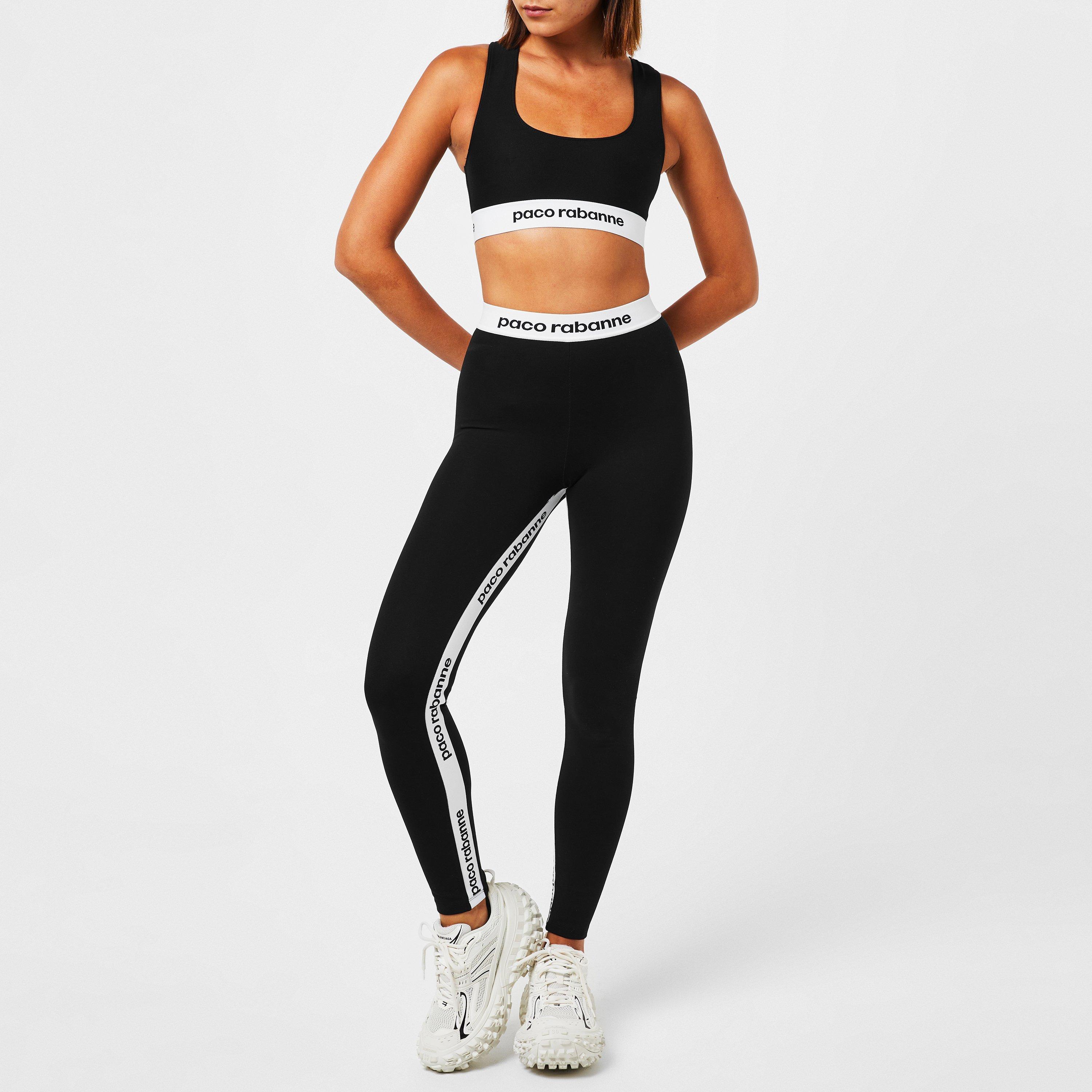 Black P001 - Rabanne - Tape Leggings - 2