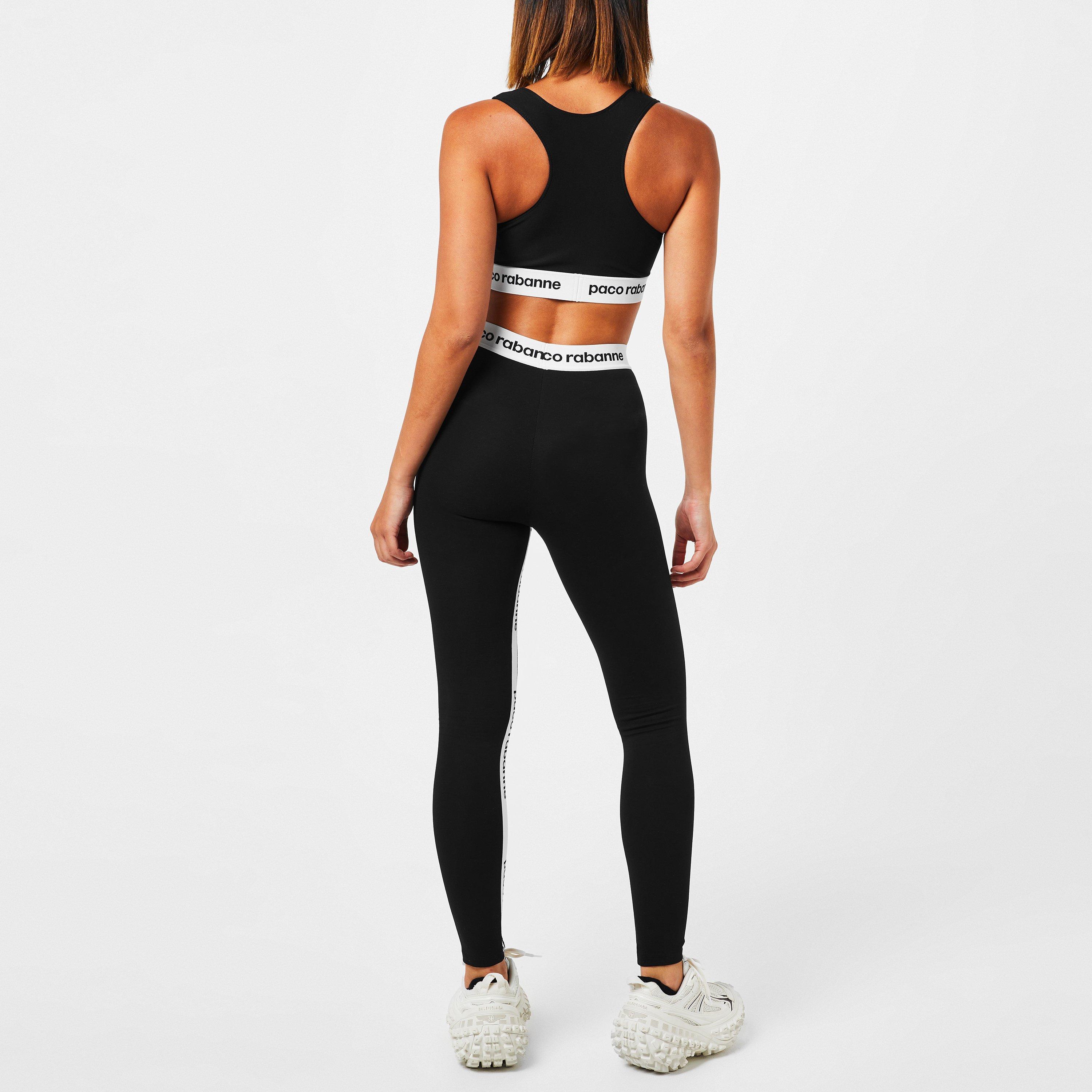 Black P001 - Rabanne - Tape Leggings - 3