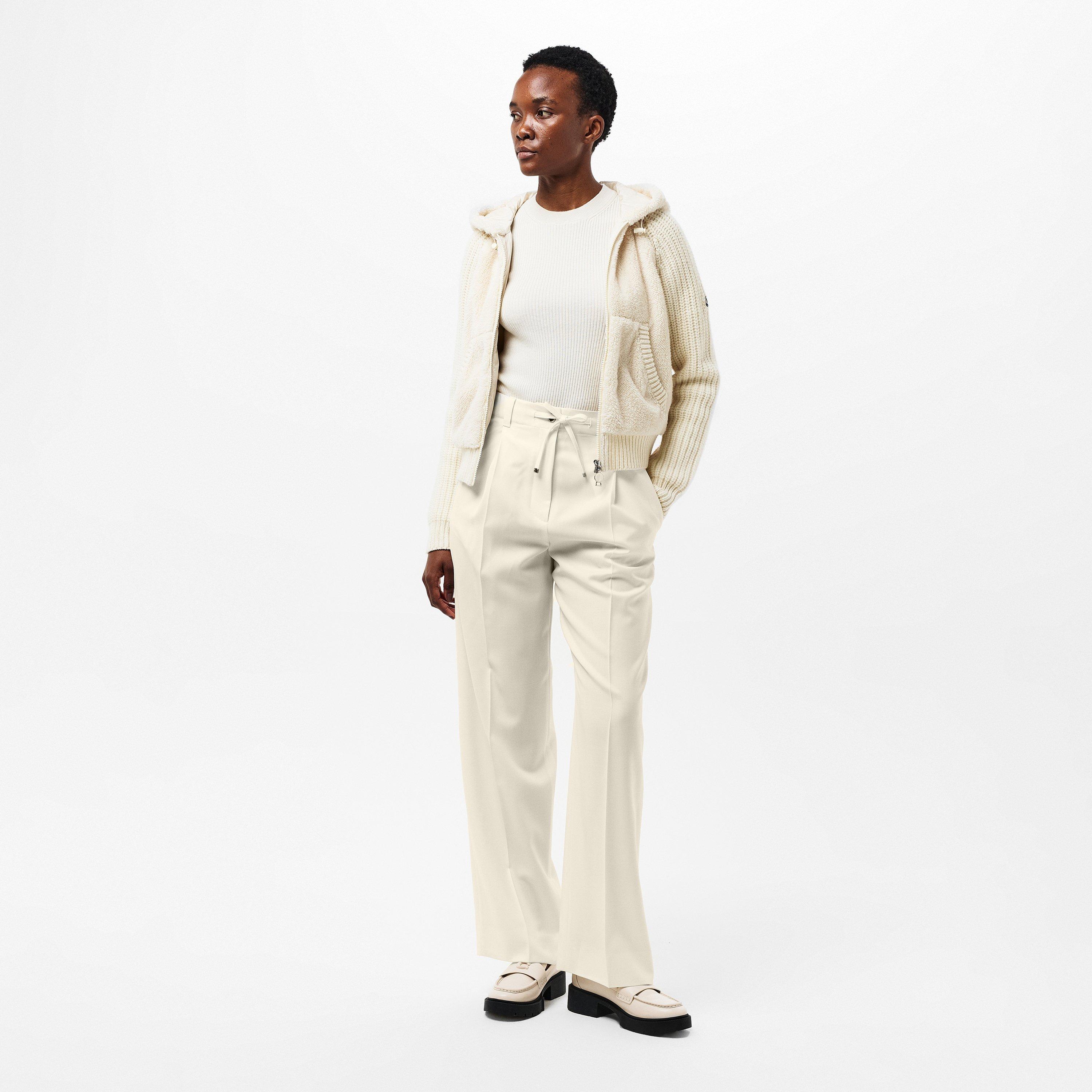 Cream 050 - Moncler - Women's Slim Fit Trousers - 6