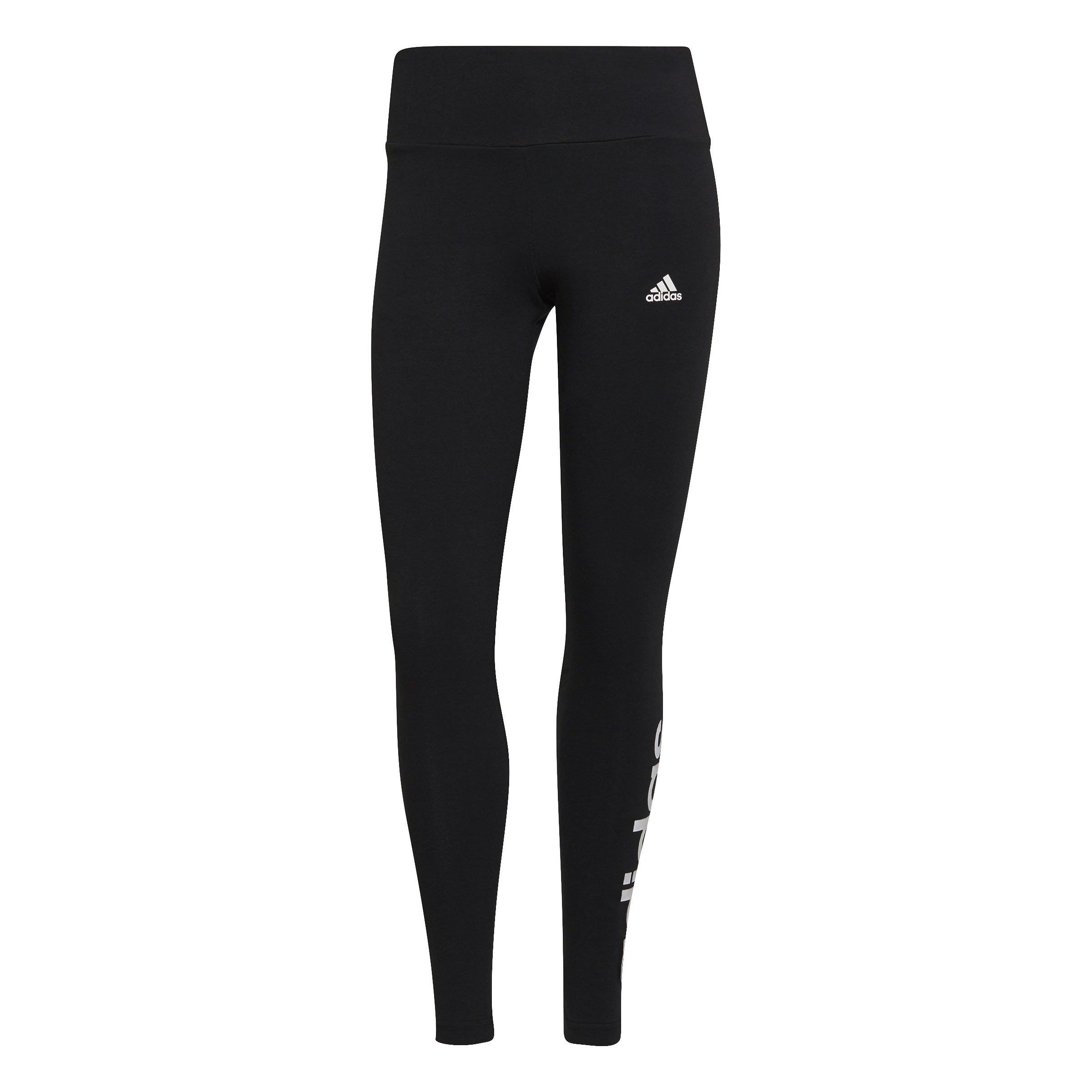 Black/White - adidas - Essentials Linear Leggings Ladies - 1