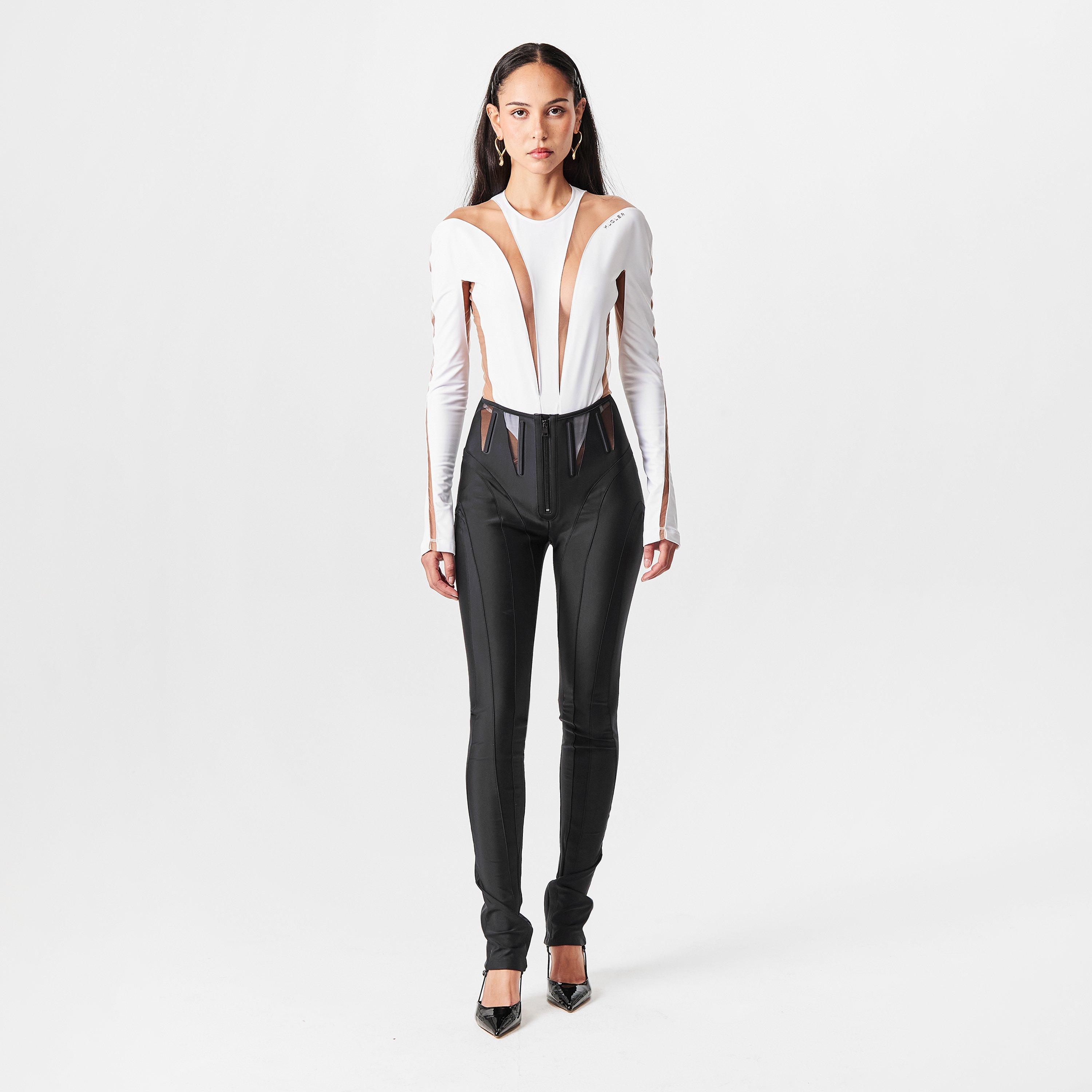 Black - Mugler - Women's Slim Fit Trouser - 6