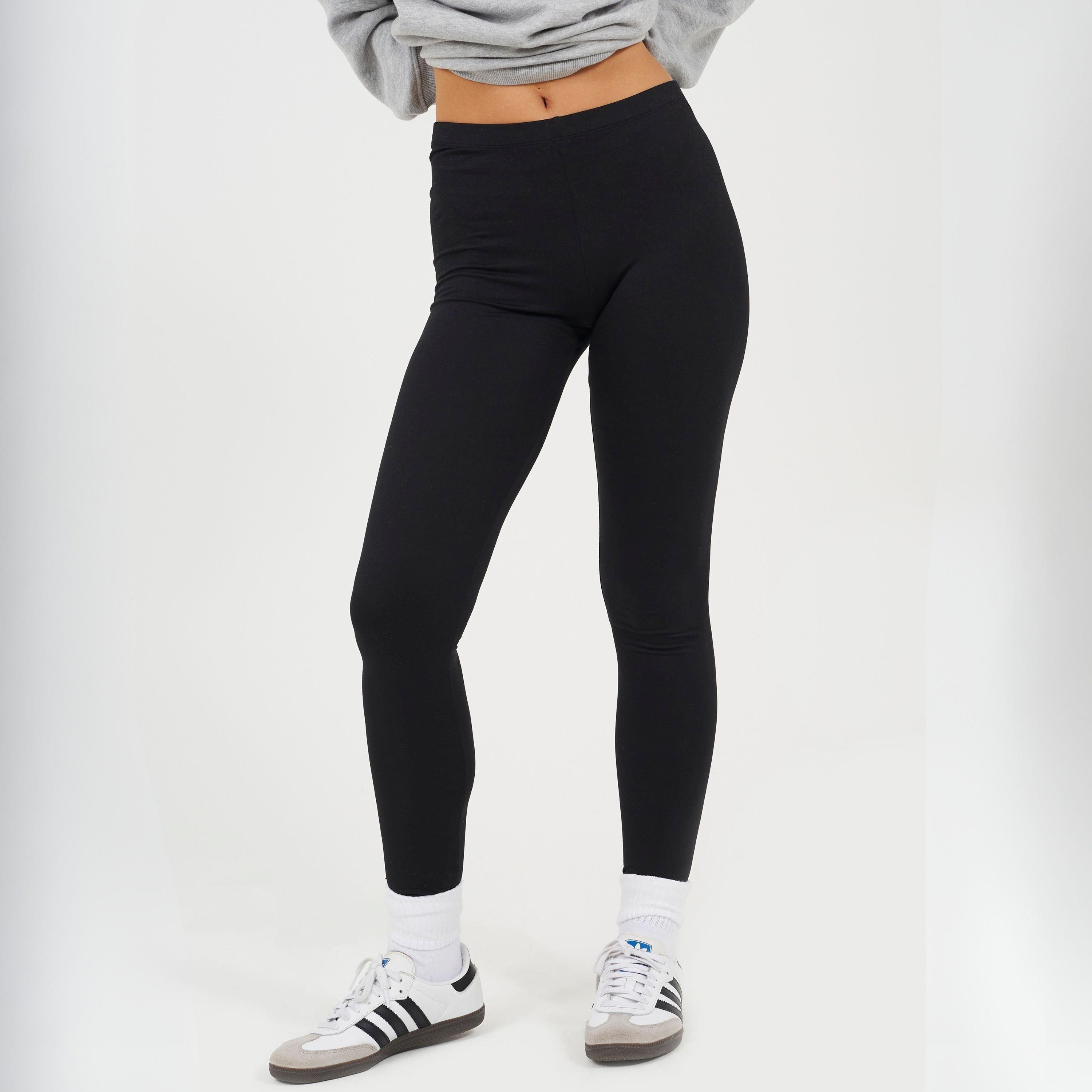Black - Brave Soul - Womens Classic Plain Leggings - 1