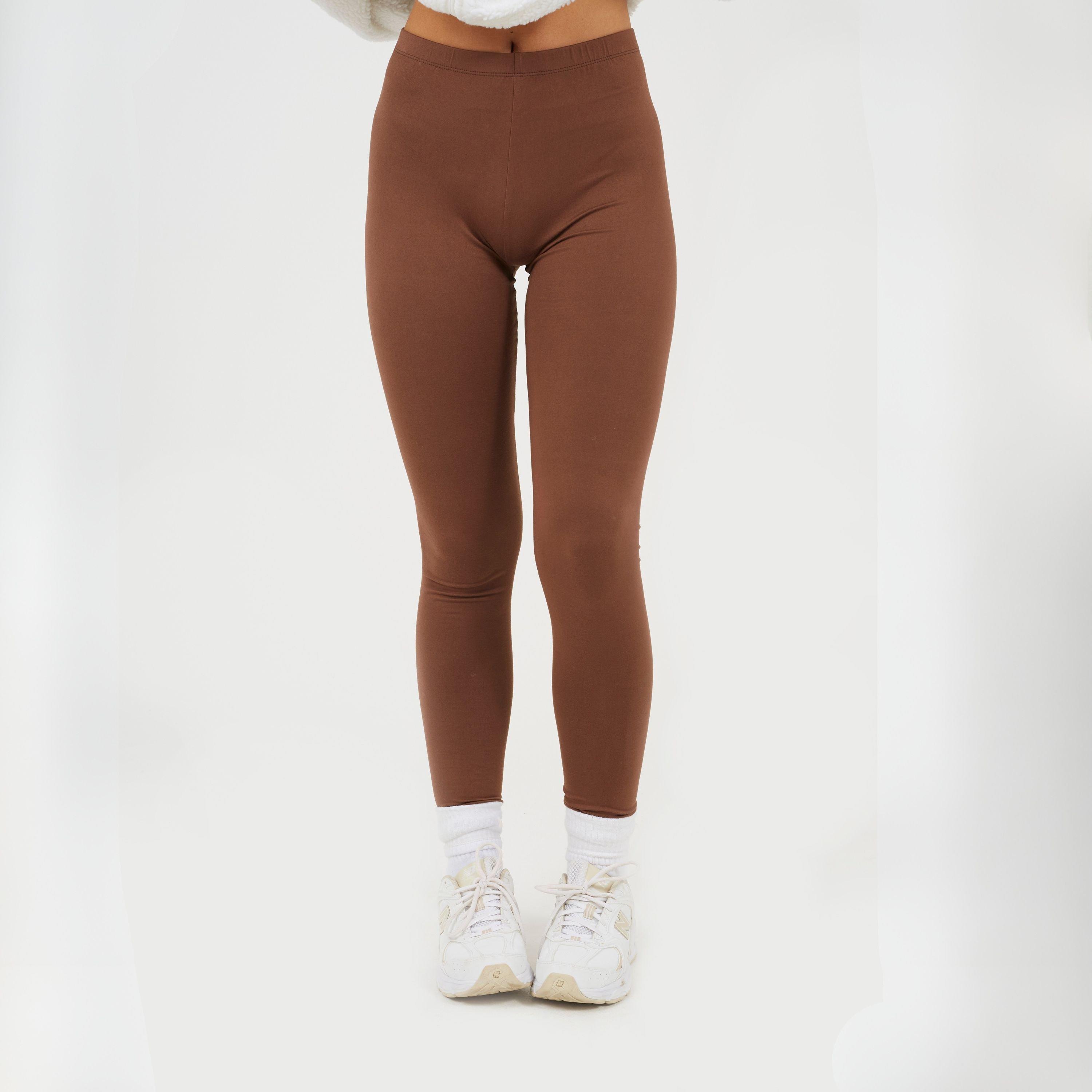 Womens Classic Plain Leggings