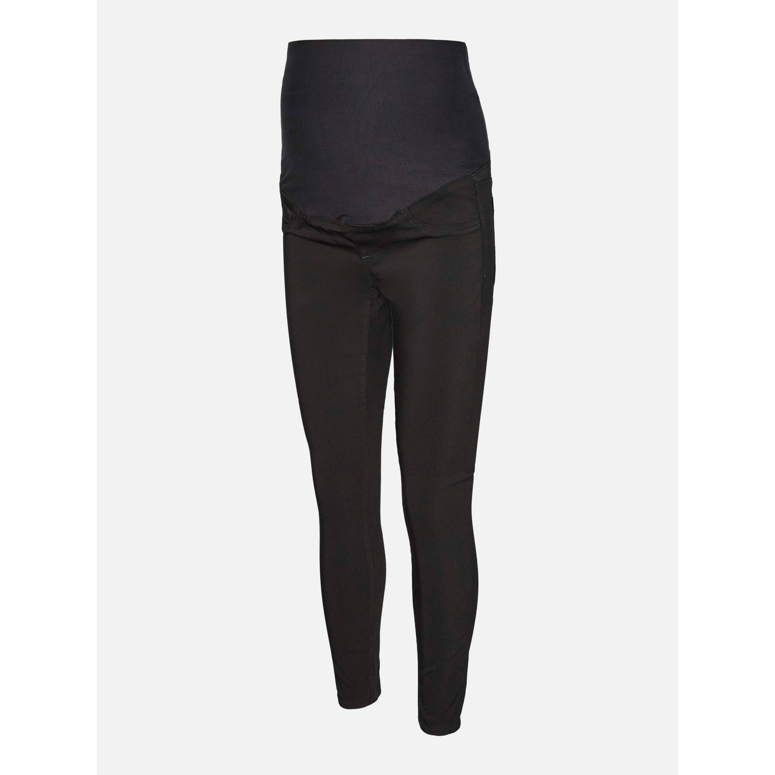 Black Denim - Mamalicious - Maternity Slim Jeggings - 1