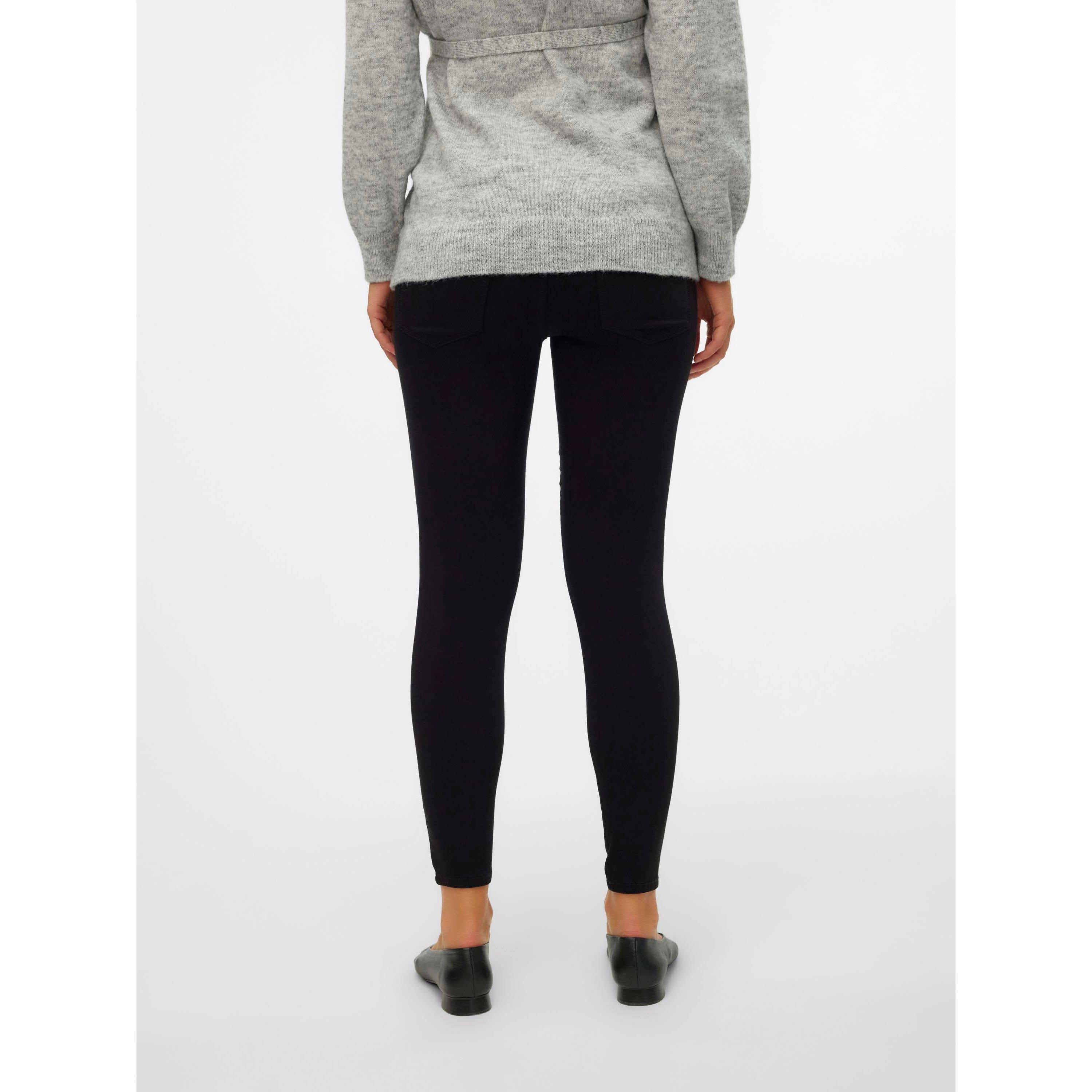 Black Denim - Mamalicious - Mama Slm Jeggings Ld62 - 4